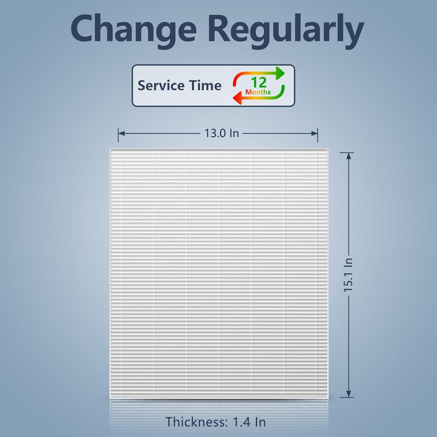 Paquete de 4 Filtros HEPA Midiex AP-1512HH para Purificadores