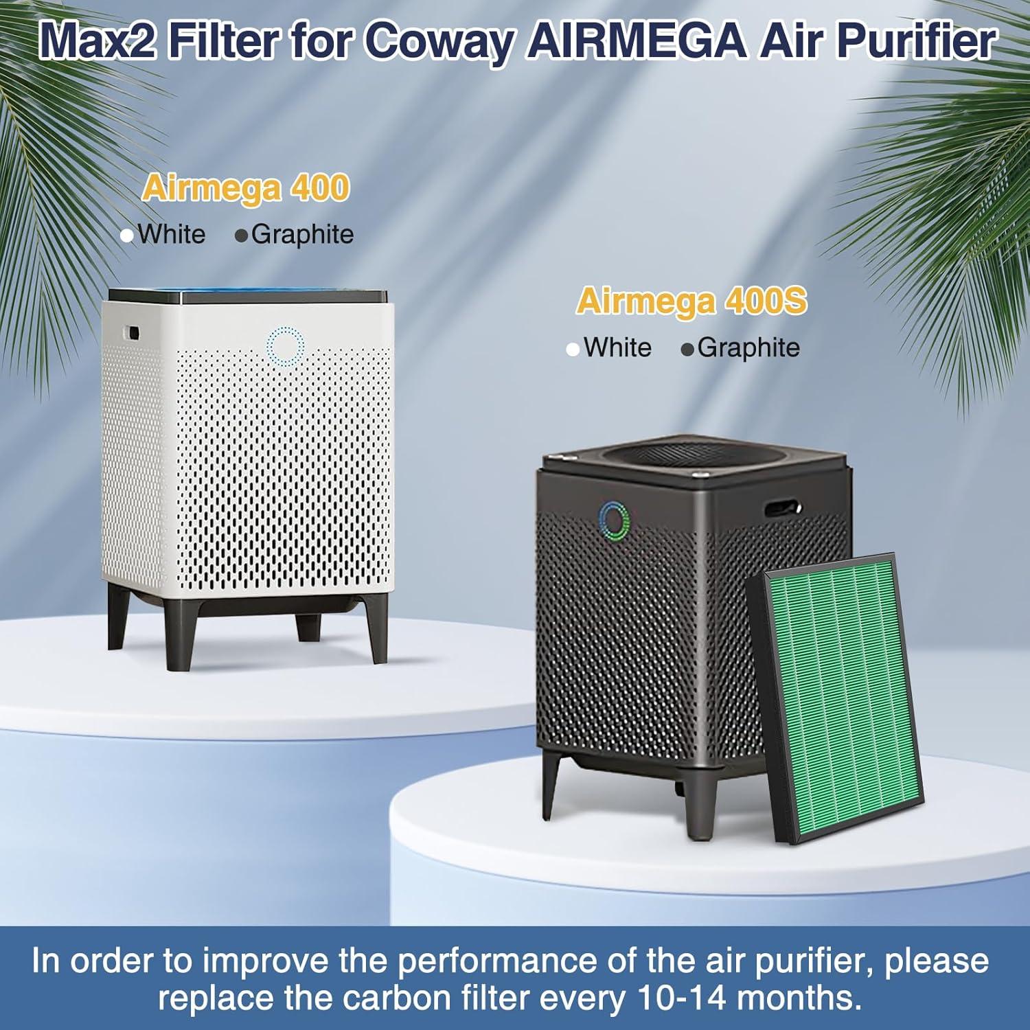 Filtro HEPA y Carbón Activo Coway AIRMEGA Max2 400 400S