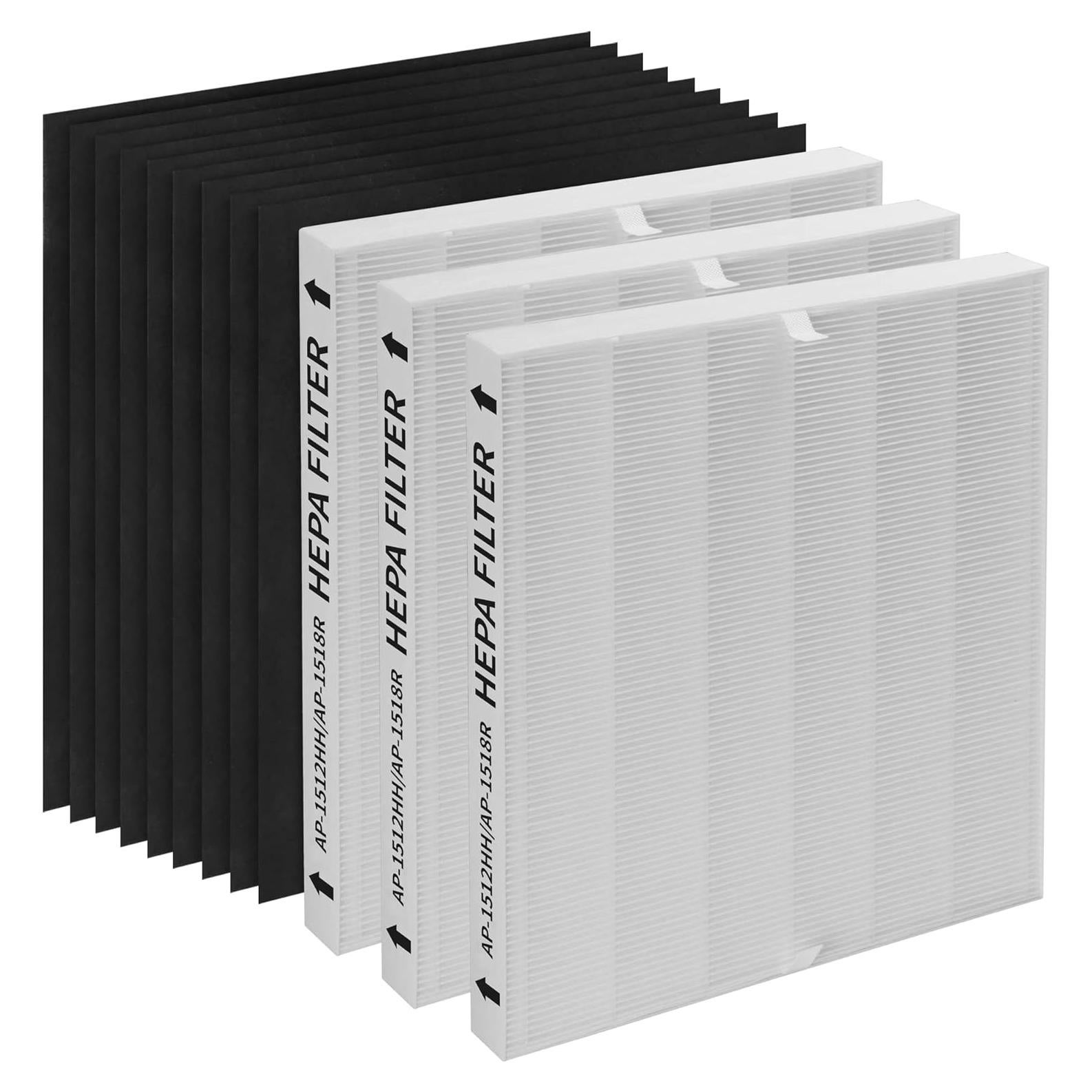 Filtro de Reemplazo 3 Paquetes GoKBNY AP-1512HH para Purificador