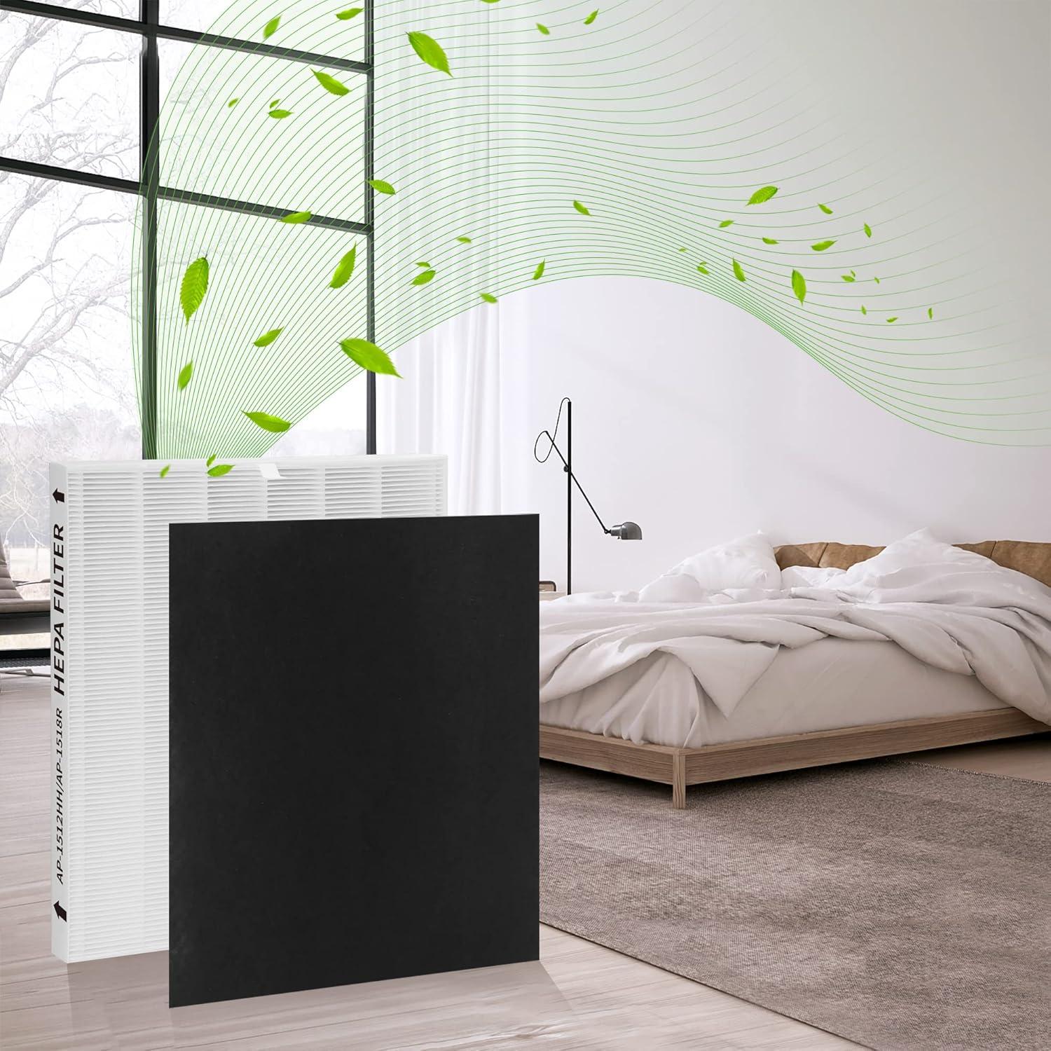 Filtro de Reemplazo 3 Paquetes GoKBNY AP-1512HH para Purificador