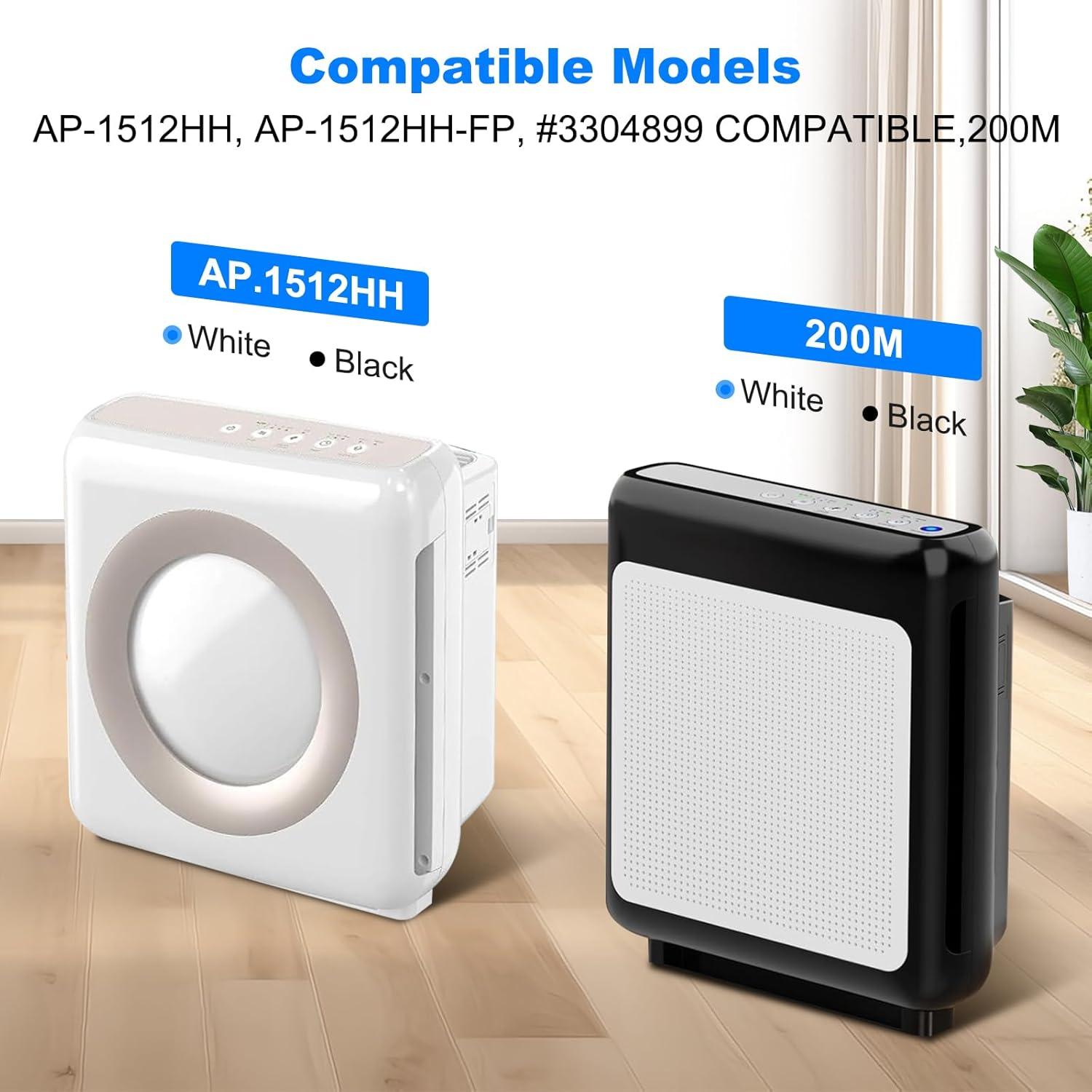 Juego de Filtros HEPA y Carbón Wolipury para Coway AP-1512HH