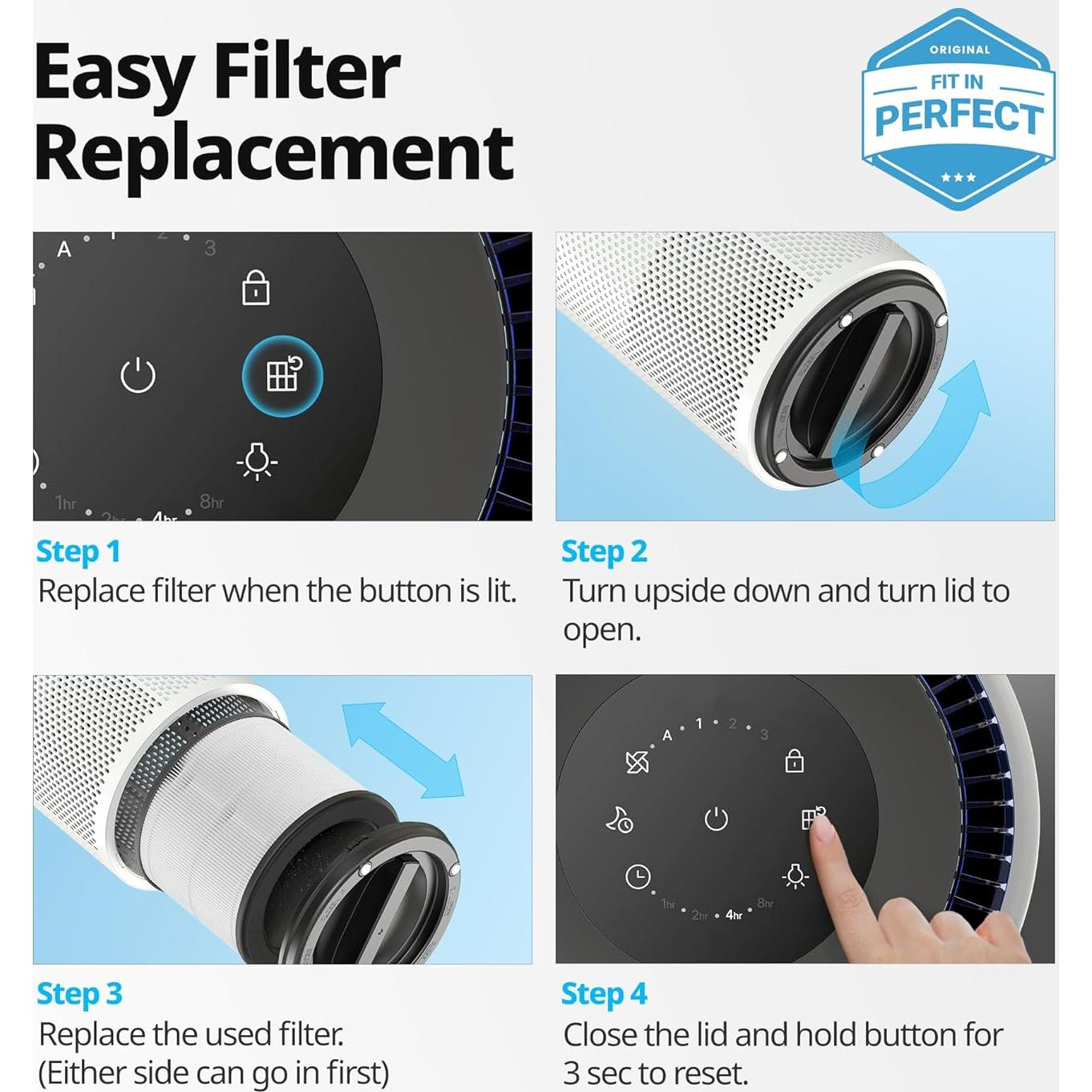 Juego de Filtros HEPA Coway Airmega 100 - Filtro Desodorizante