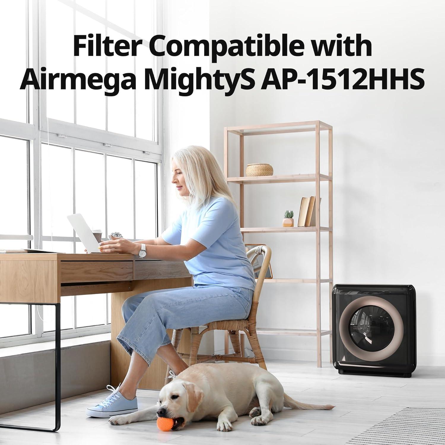 Juego de Filtros de Reemplazo Coway Airmega AP-1512HHS HEPA