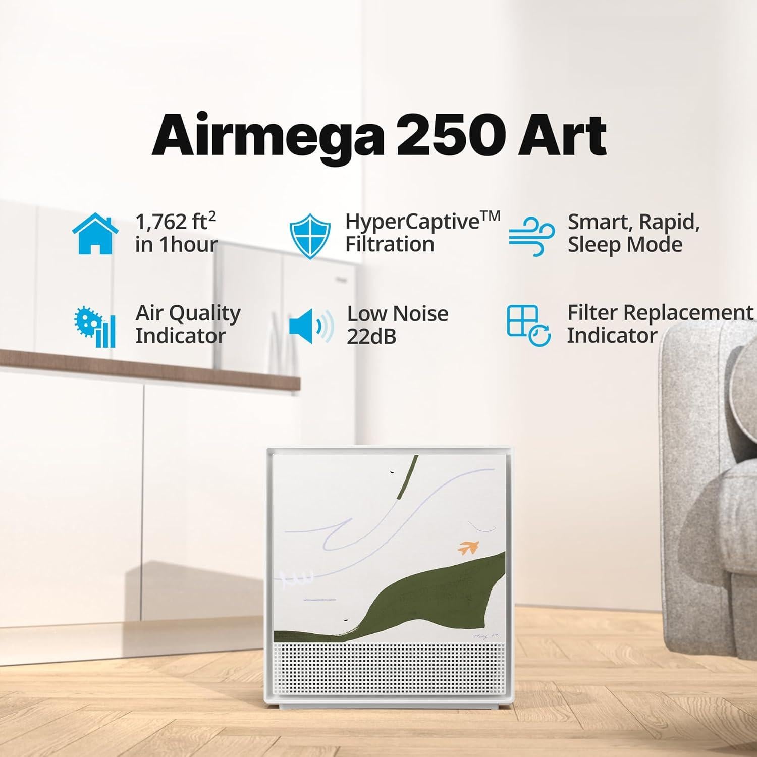 Purificador de aire Coway Airmega 250 ART HEPA 81.8 m²