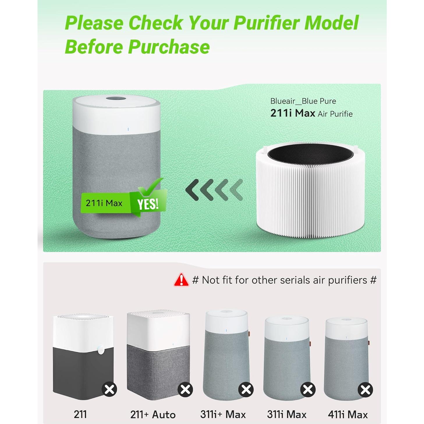 Filtro de Reemplazo Mbetter 211i Max para Purificador Blue Pure