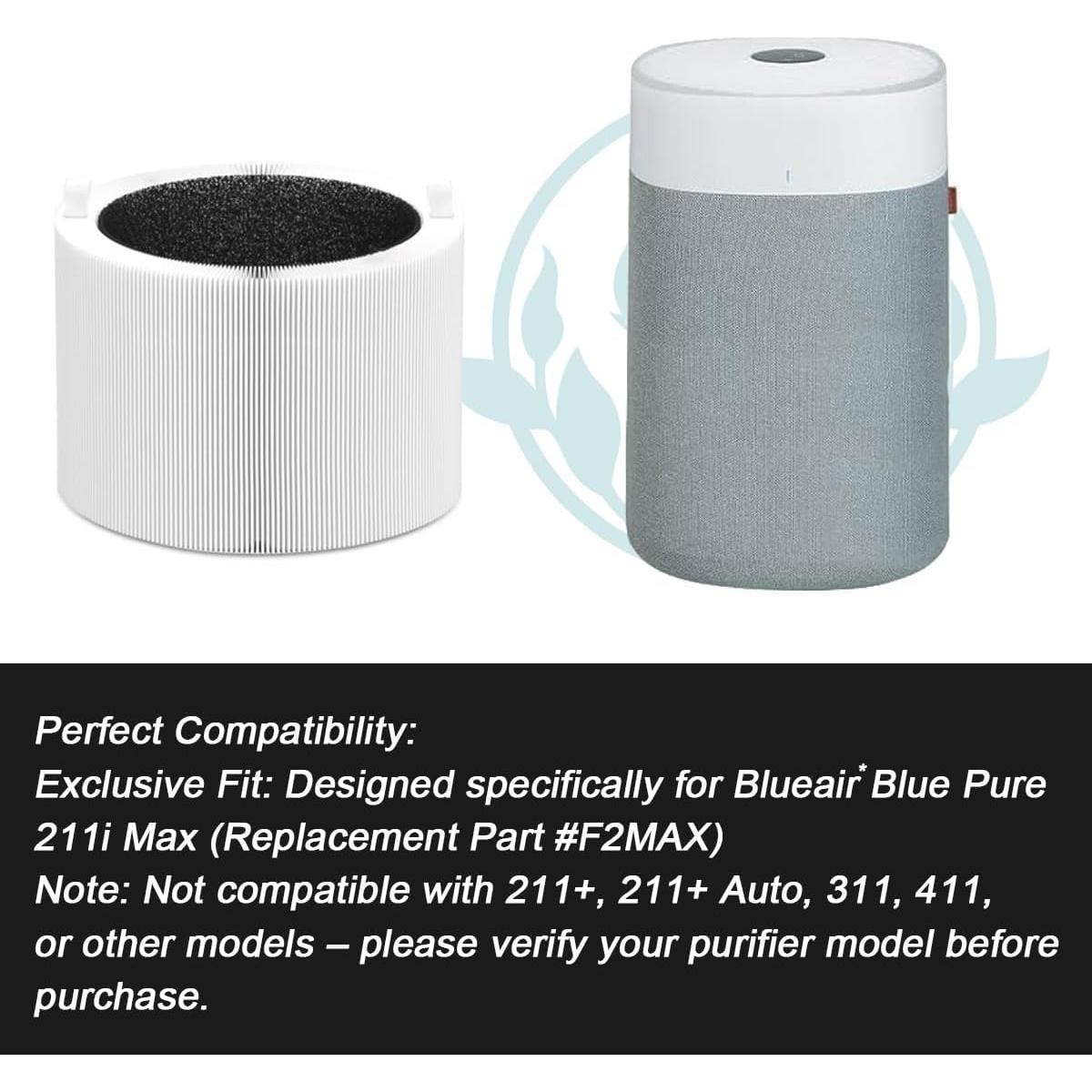 Filtro de Reemplazo H13 HEPA NKA para Purificador Blue Pure 211i Max