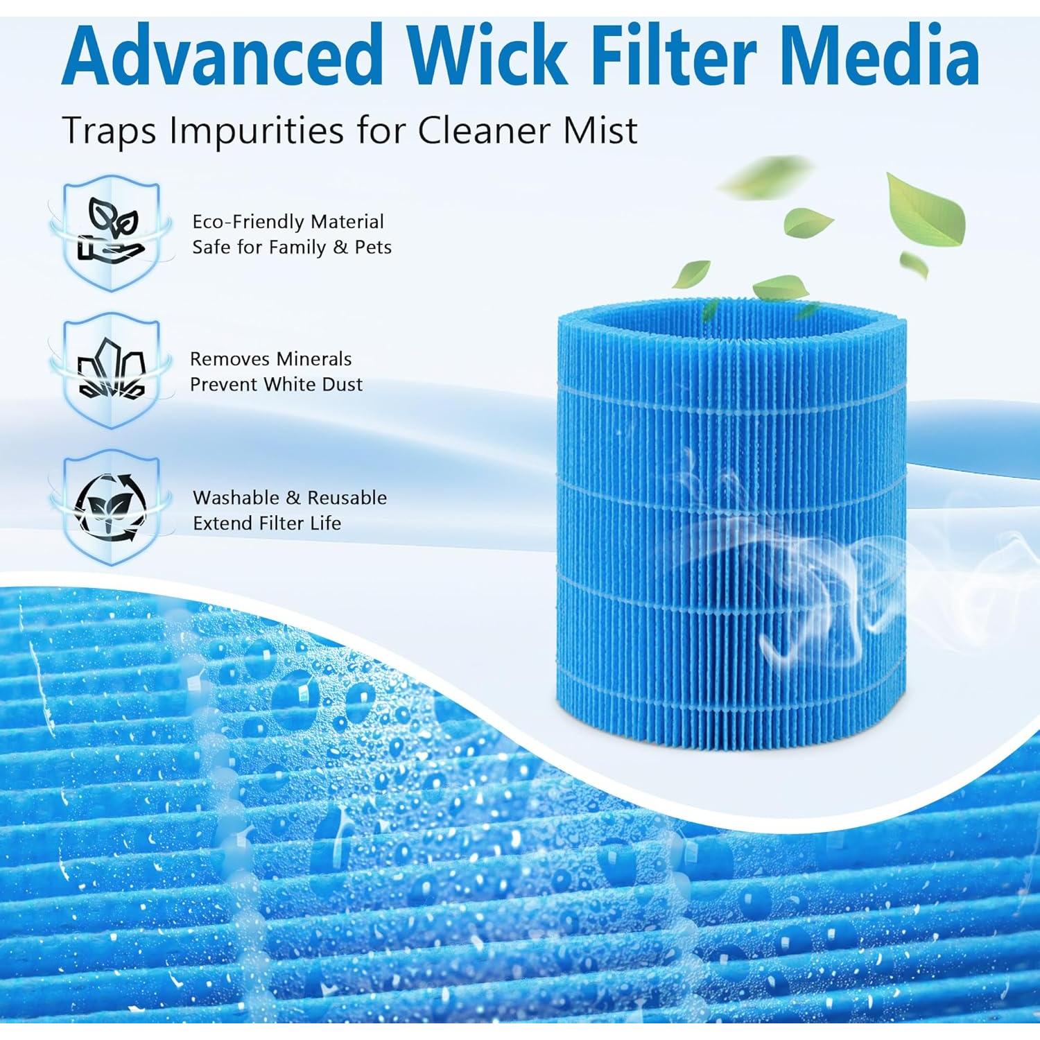 Filtros de Reemplazo Harebery DH3i para Purificador y Humidificador