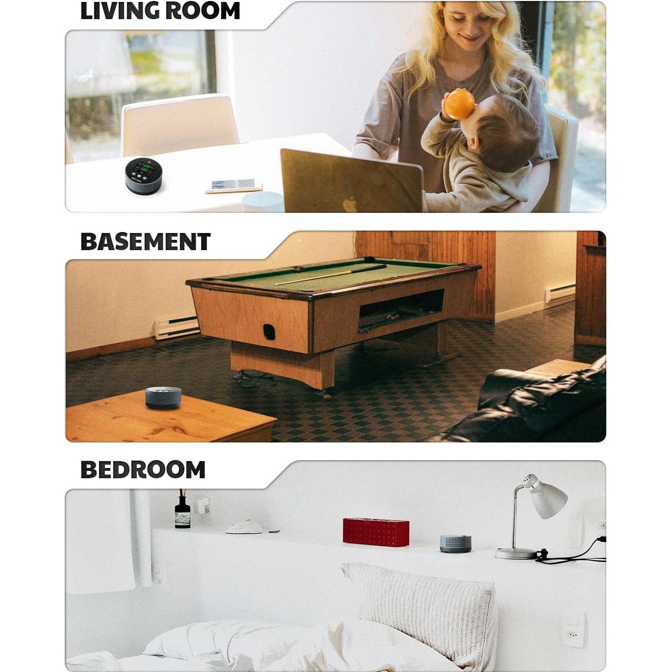 Detector de Radón AEGTEST HOUND-1085 Compacto Recargable