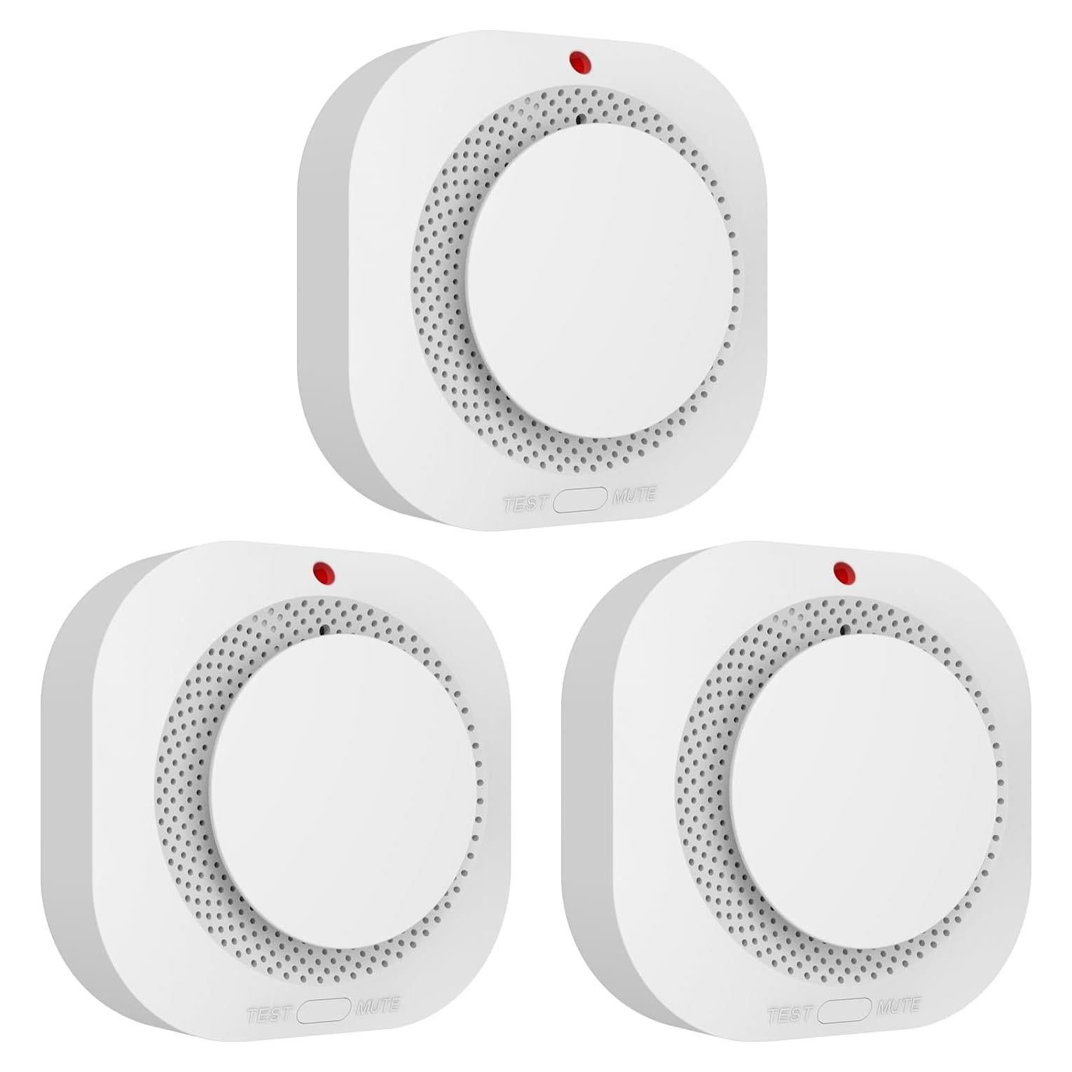 Detector de Humo a Batería PG-S11 - 3 Unidades, Sensor 10 Años