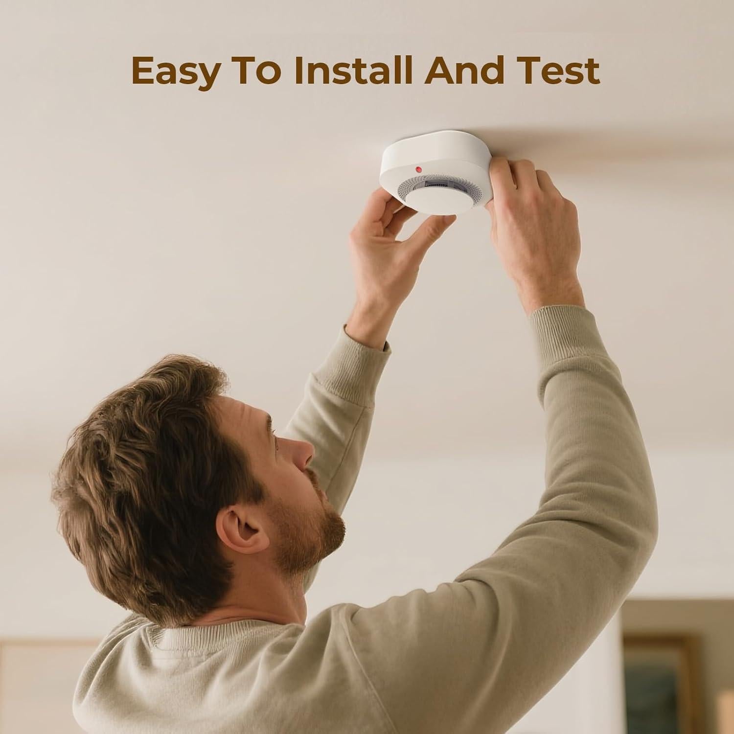 Detector de Humo a Batería PG-S11 - 3 Unidades, Sensor 10 Años