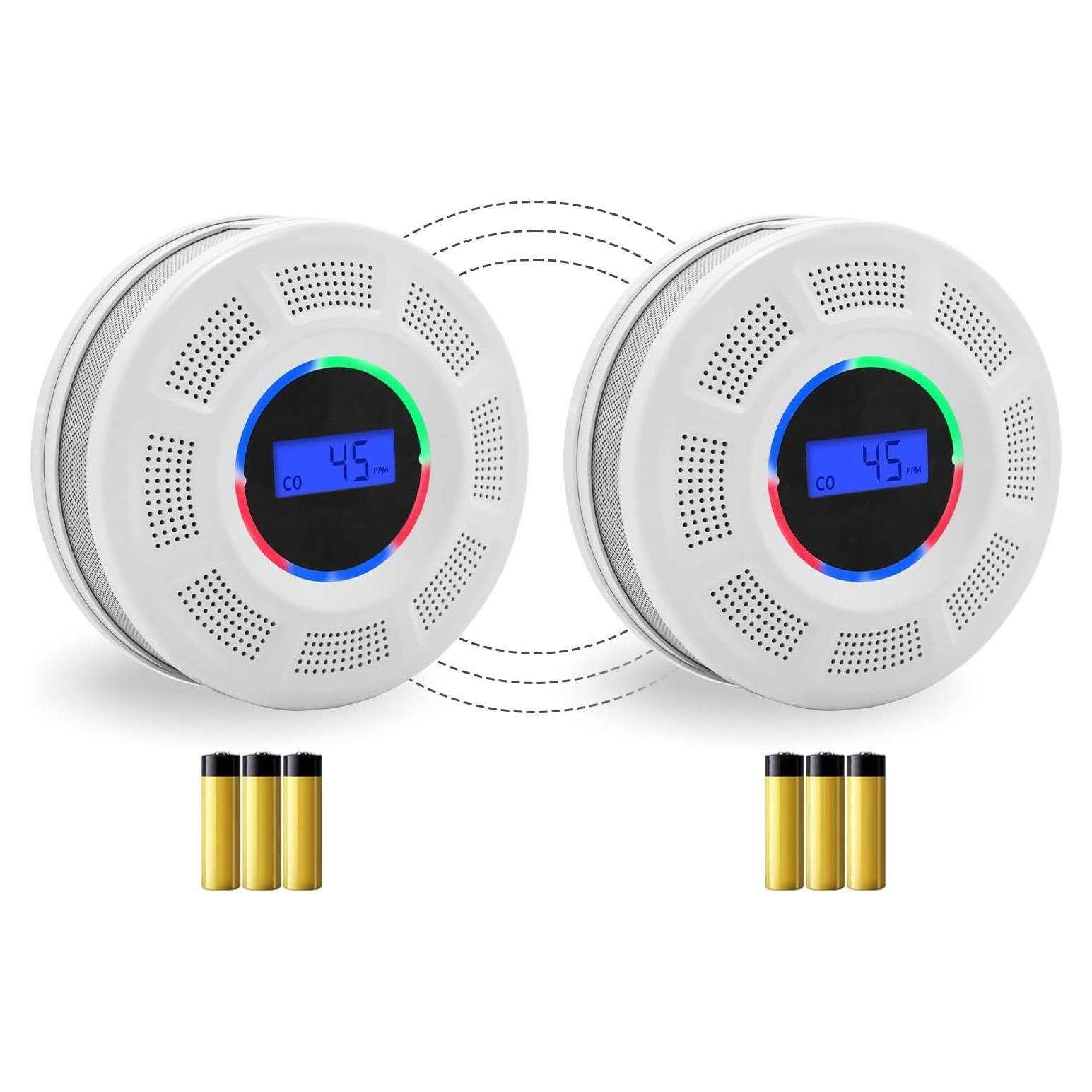 Detector de Humo y Monóxido GiiHoo JKD-541COM-R Inalámbrico