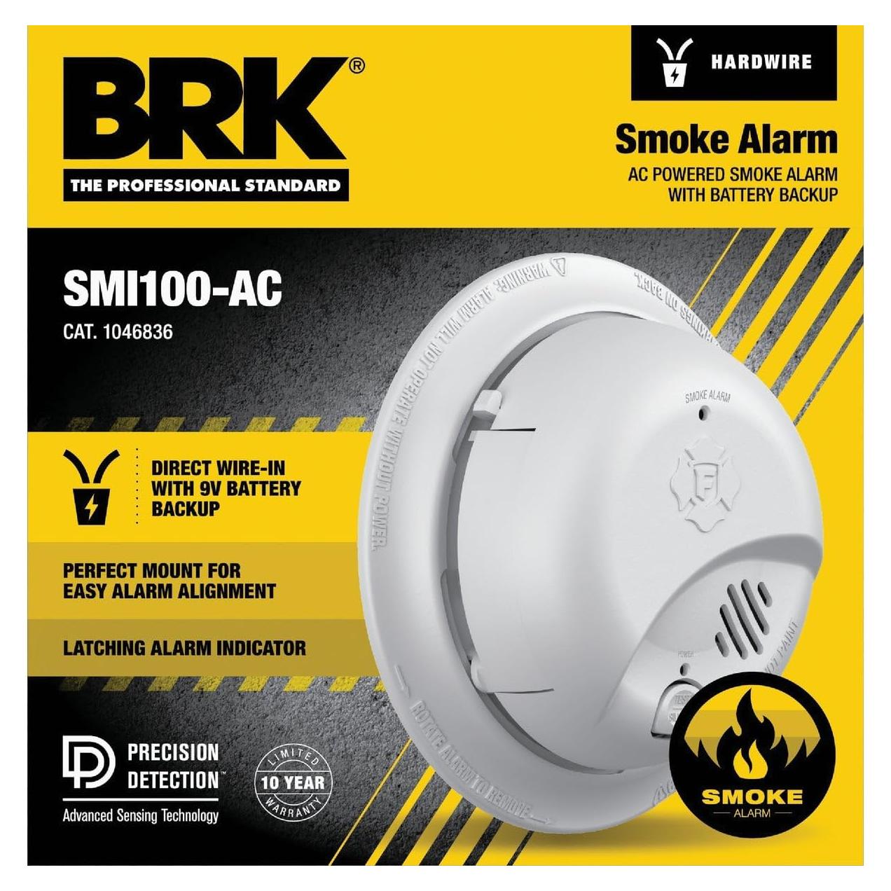 Alarma de Humo Conectada BRK SMI100-AC con Batería