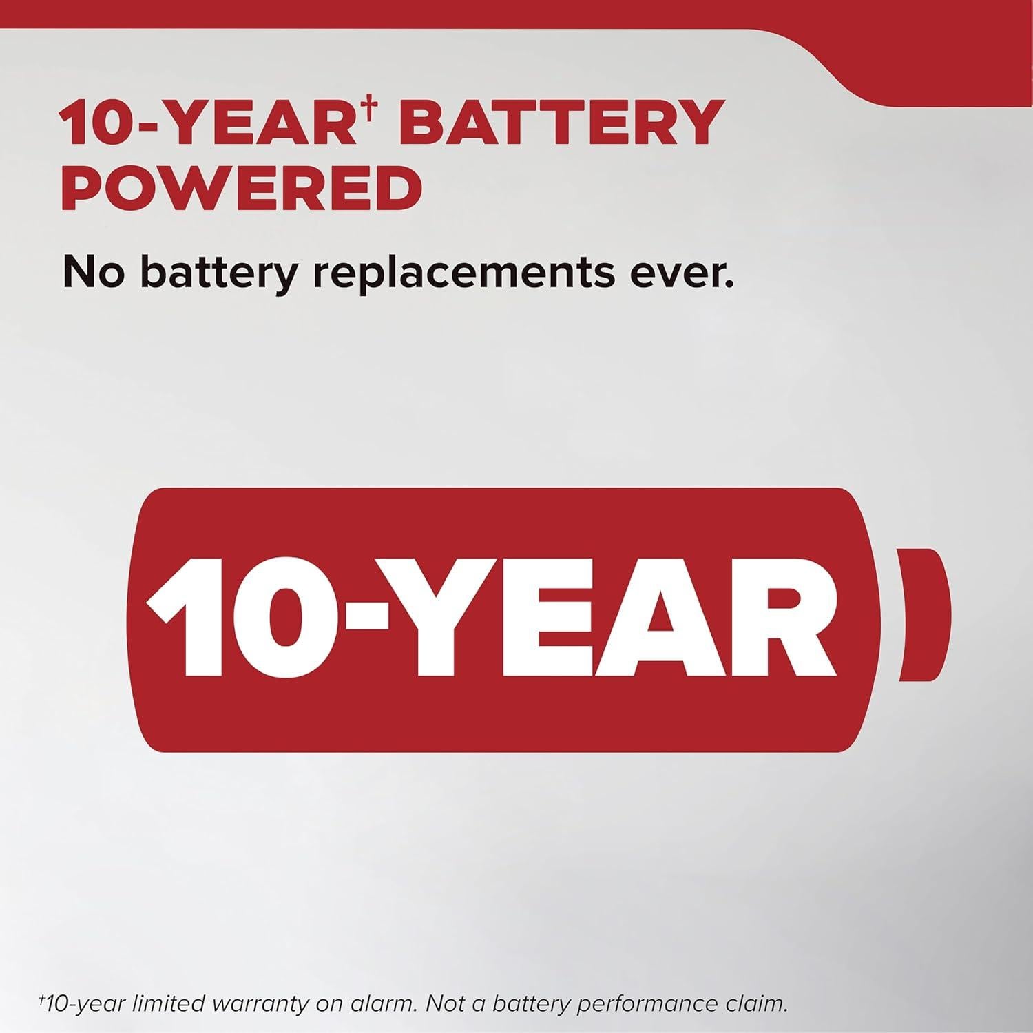 Detector de Humo Kidde 20SD10-V, Batería 10 Años, Alarma 85dB