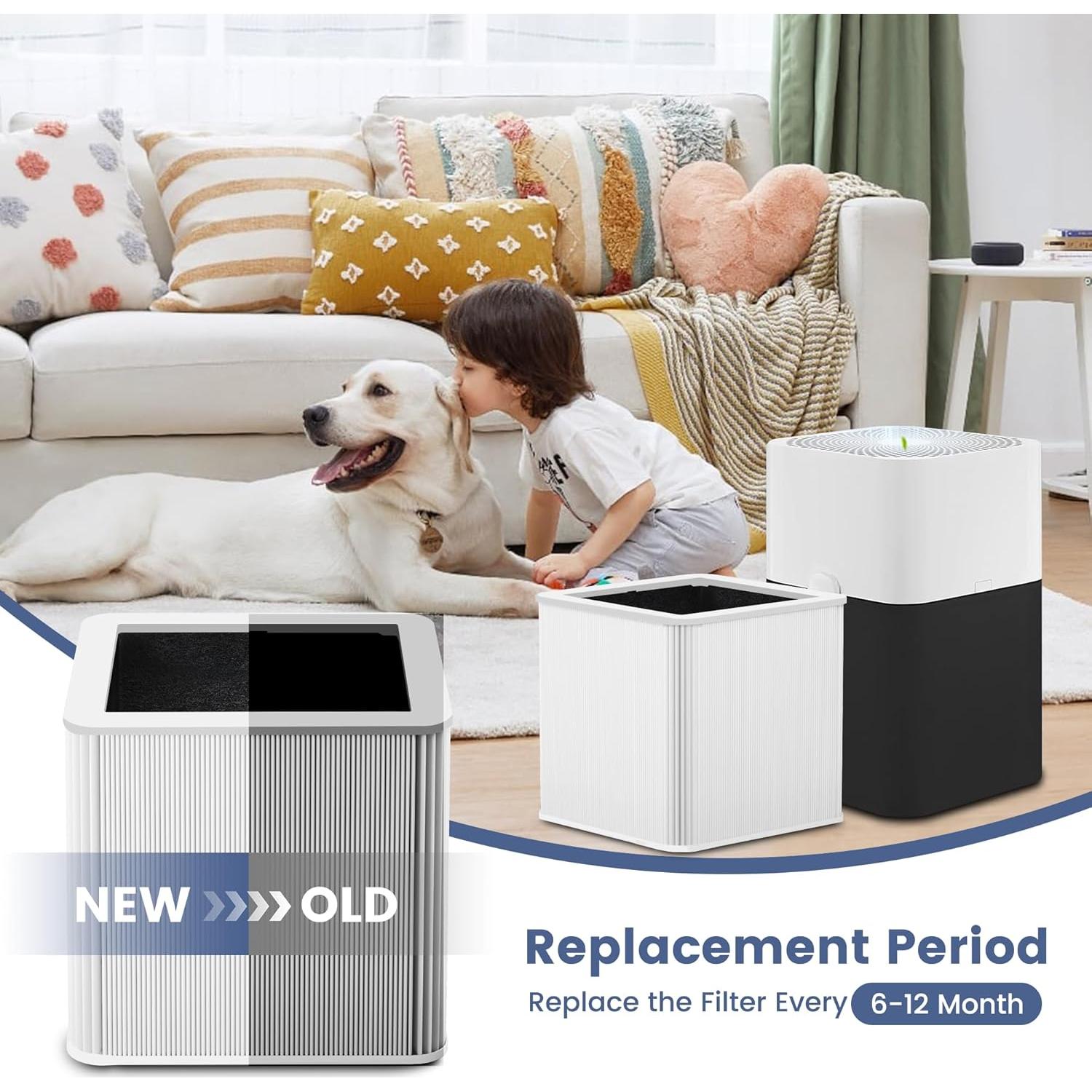 Paquete de 2 Filtros de Reemplazo H13 KEYINGXUAN para Blue Pure 211+