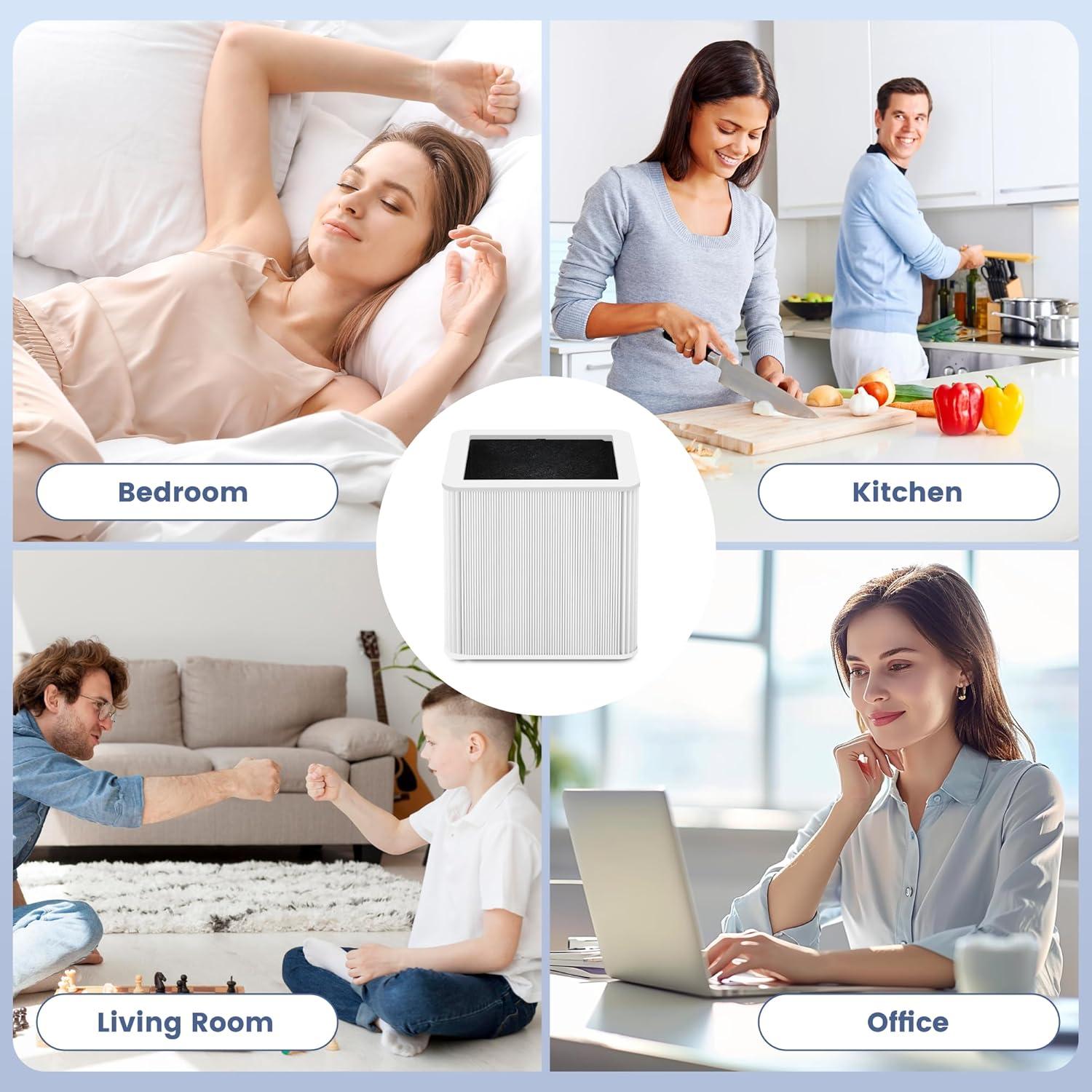 Paquete de 2 Filtros de Reemplazo H13 KEYINGXUAN para Blue Pure 211+