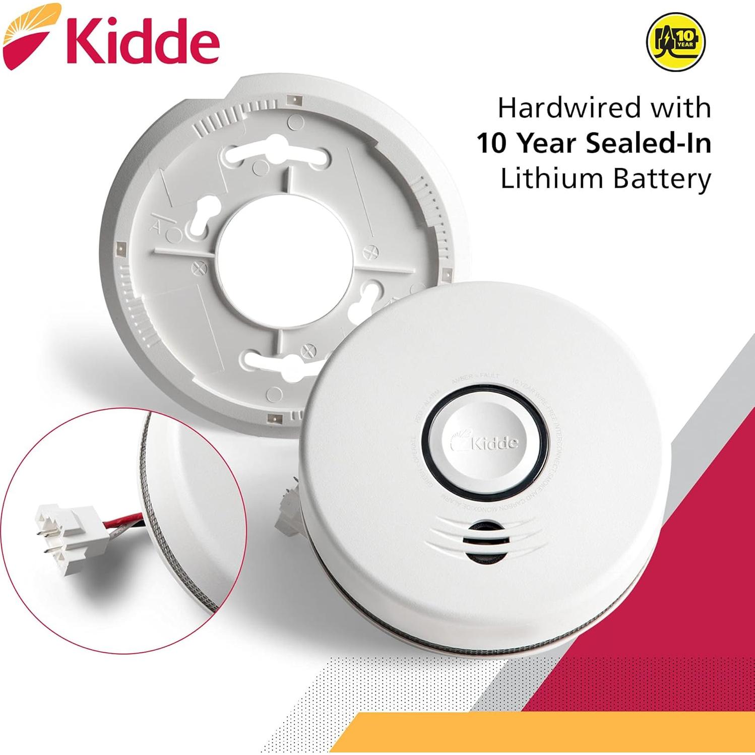 Detector de Humo Kidde p4010ACSCO-W Inalámbrico con Alarma de Voz