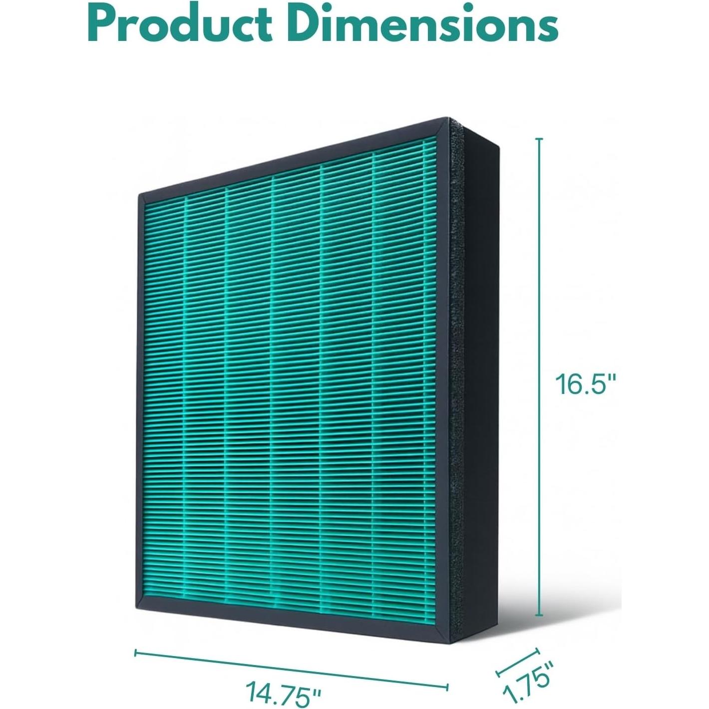 Filtro HEPA Nispira AP-1720-FP para purificador Coway Airmega 250/250S