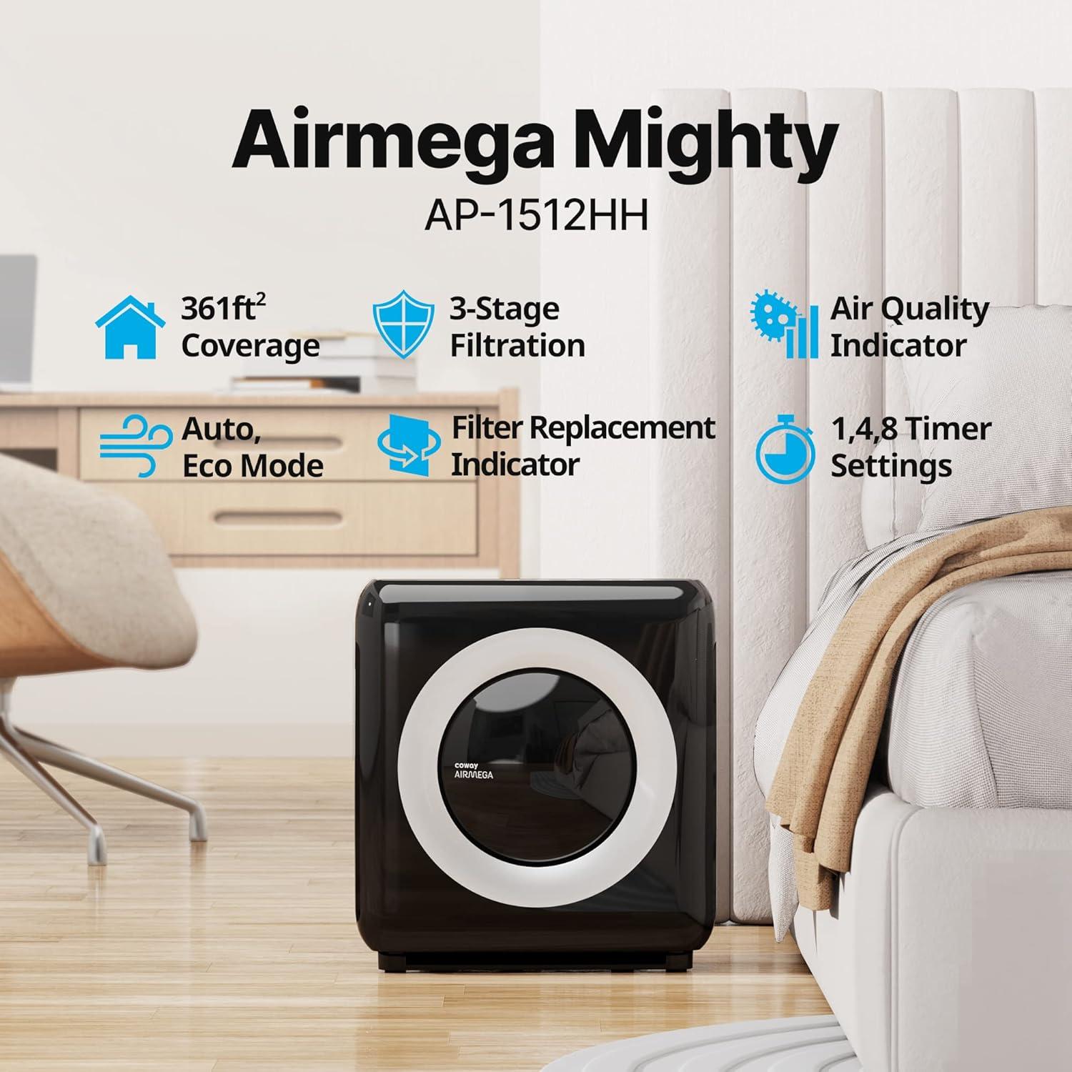 Purificador de Aire Coway Airmega AP-1512HH HEPA 81.2 m²