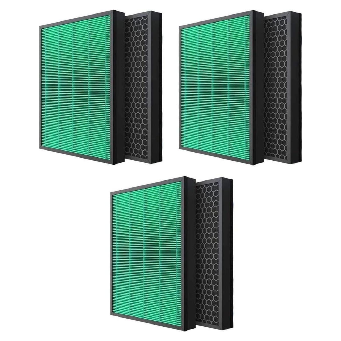 Filtro HEPA Nispira Compatible Coway Airmega 400/400S - 6 Paquetes