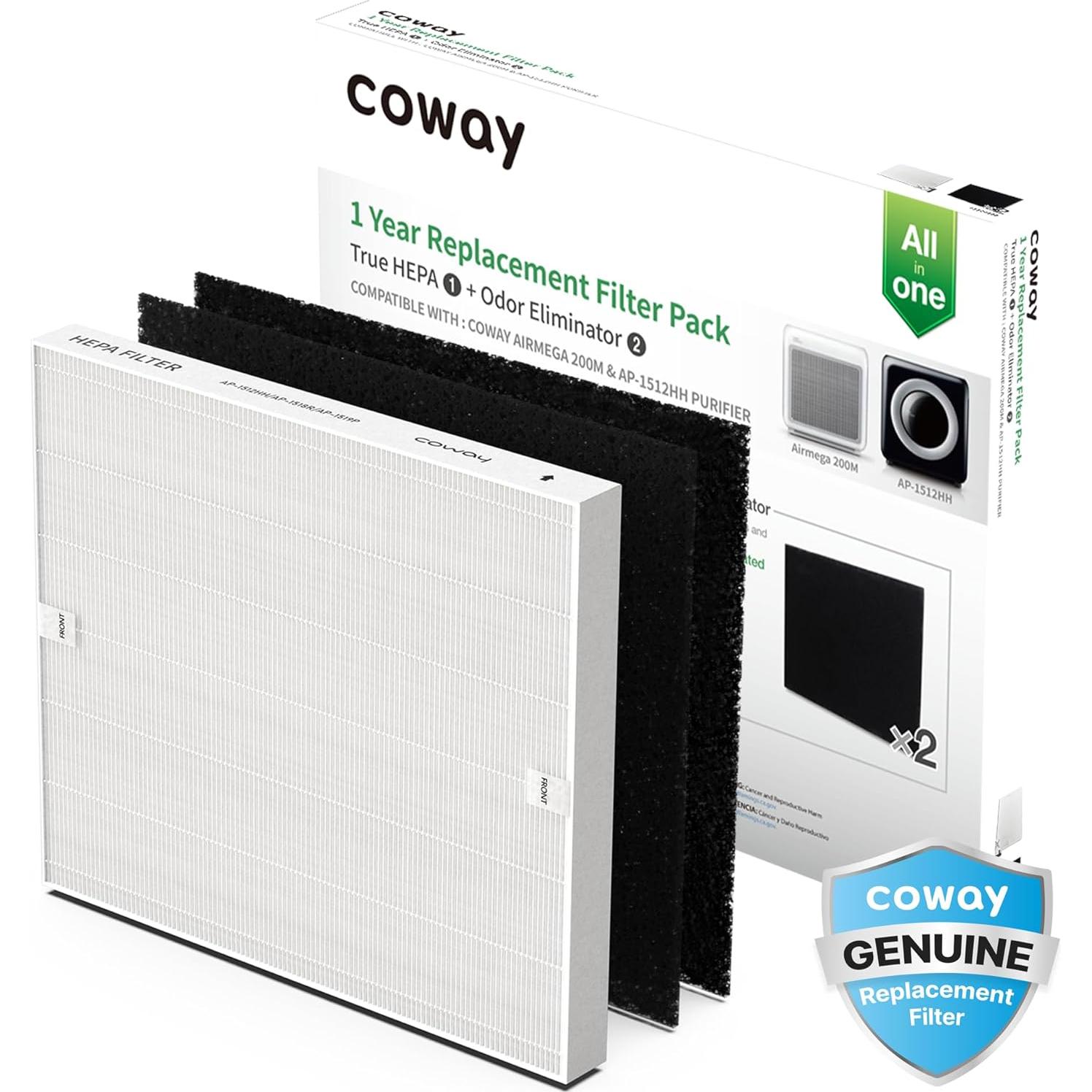 Purificador de Aire Coway Airmega AP-1512HH(W) HEPA + Filtros Extra
