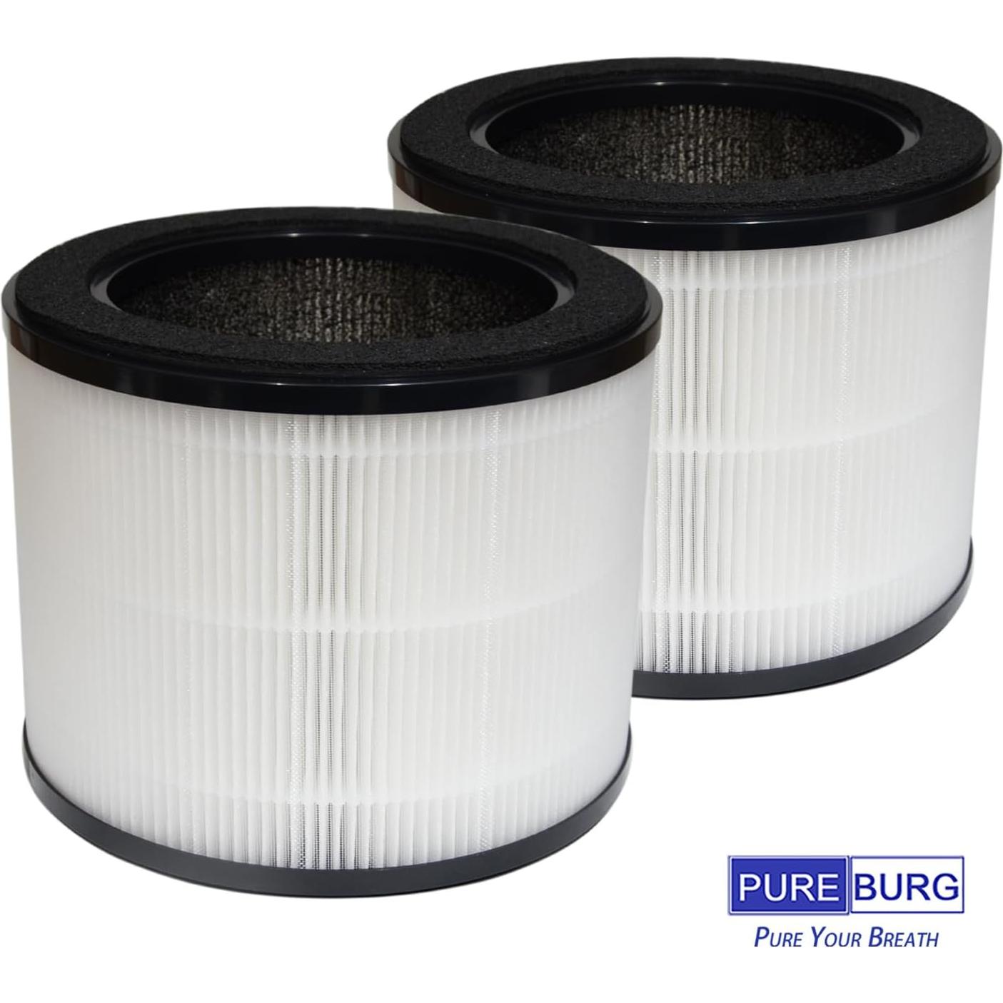 Filtro de Reemplazo PUREBURG H13 HEPA para Purificador Coway Airmega 100 - Paquete de 2