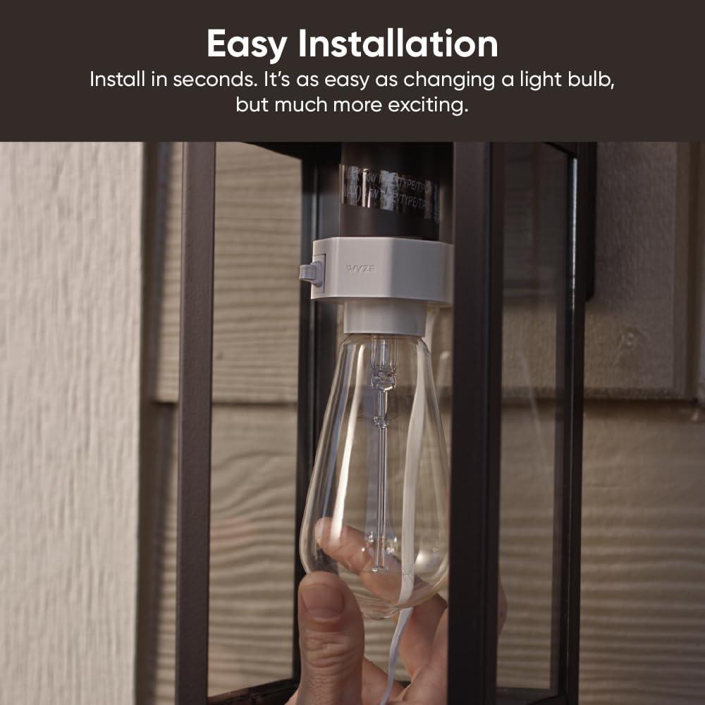 Adaptador Enchufe de Lámpara Wyze V2 para Cam V3/V4/OG/Pan