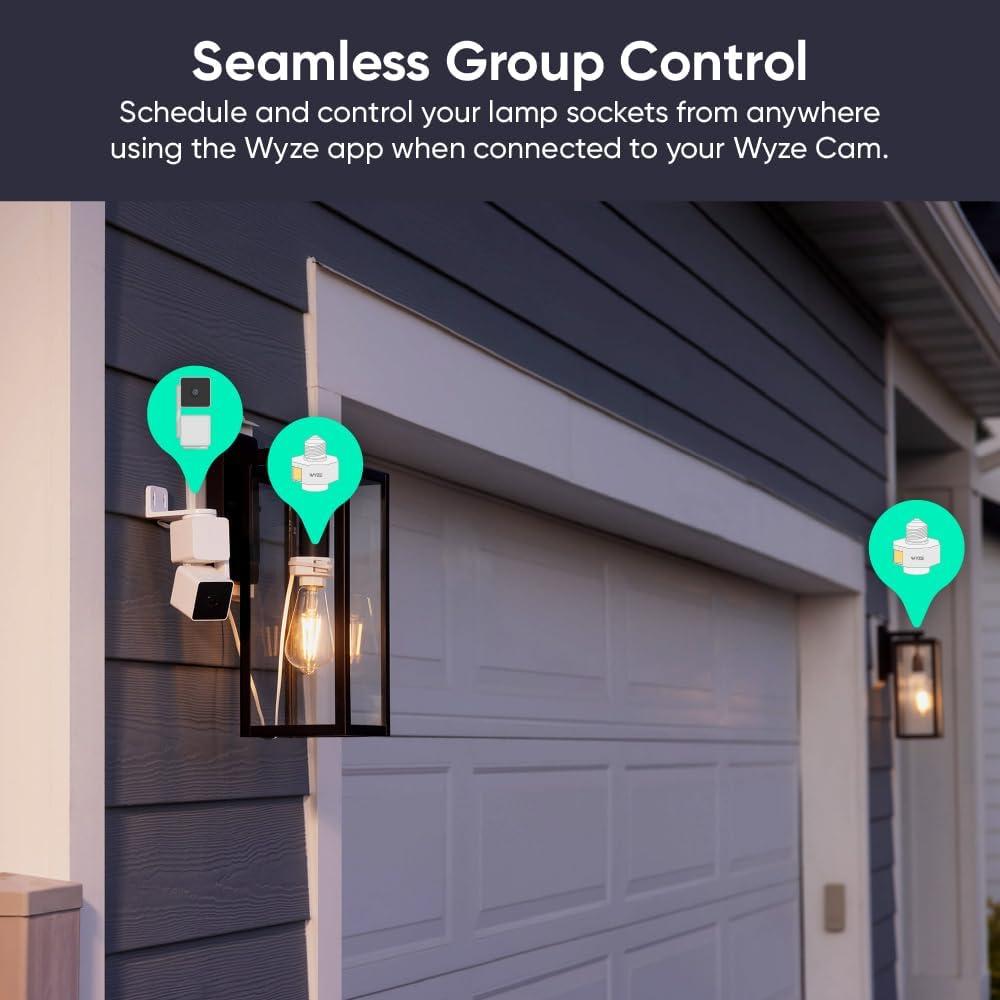 Adaptador Enchufe de Lámpara Wyze V2 para Cam V3/V4/OG/Pan