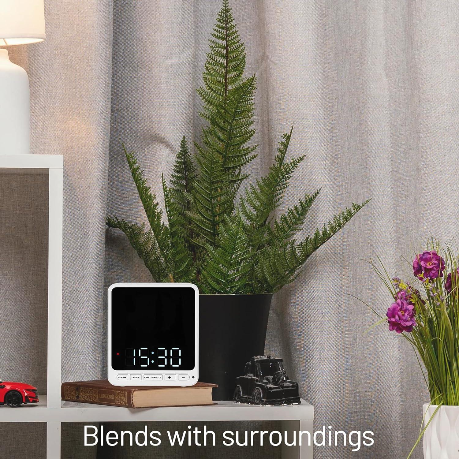 Funda de Cámara de Reloj Despertador Wasserstein para Wyze Cam V3/V4/Pro - Protección Discreta (Blanco)