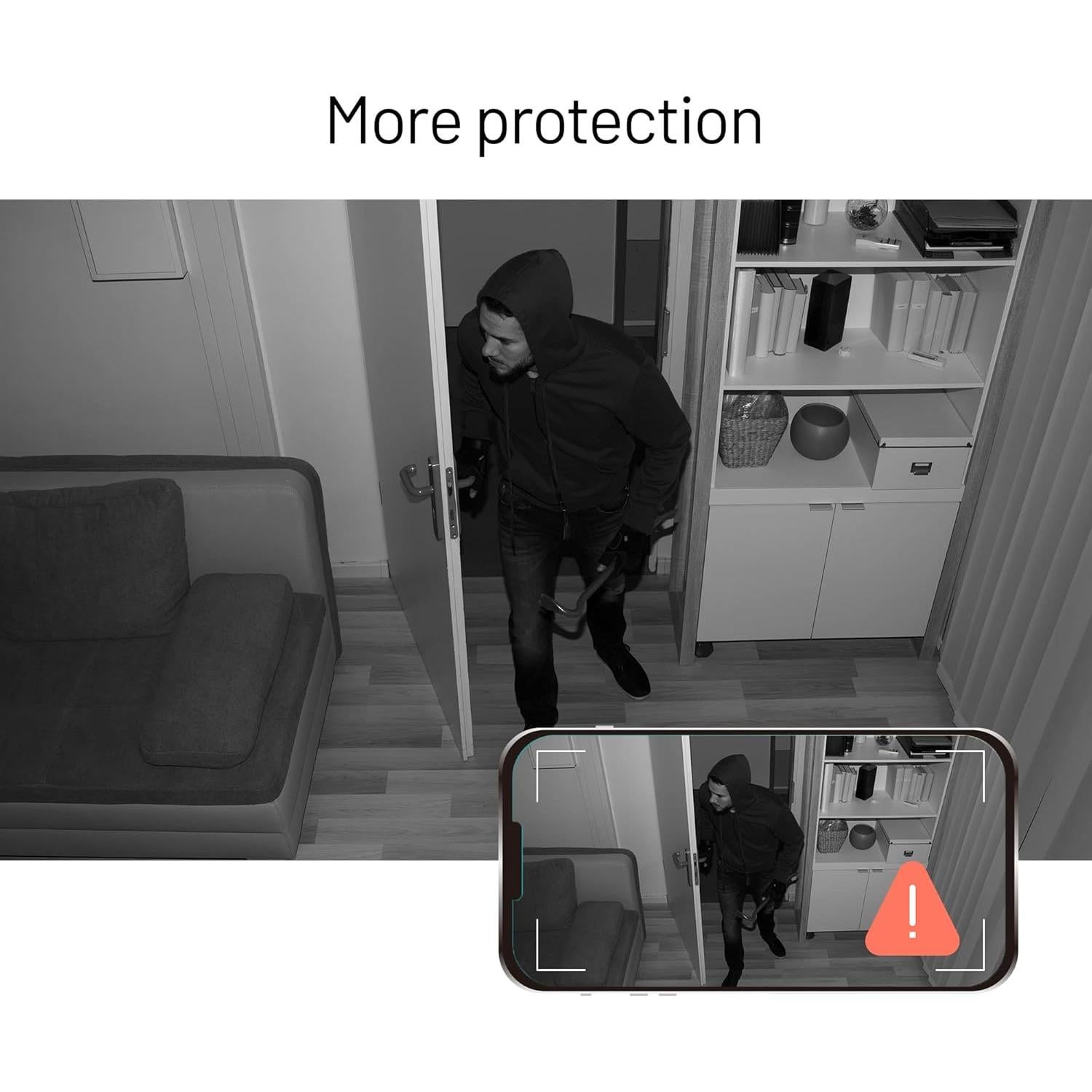 Funda de Cámara de Reloj Despertador Wasserstein para Wyze Cam V3/V4/Pro - Protección Discreta (Blanco)