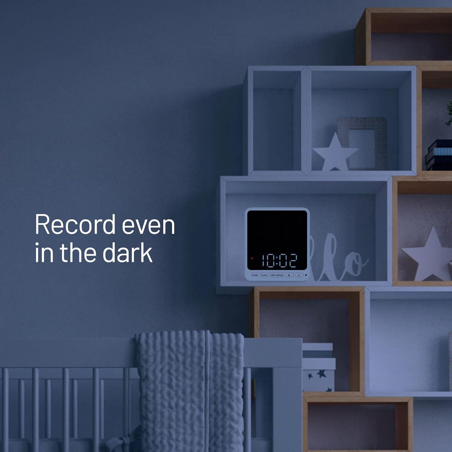 Funda de Cámara de Reloj Despertador Wasserstein para Wyze Cam V3/V4/Pro - Protección Discreta (Blanco)