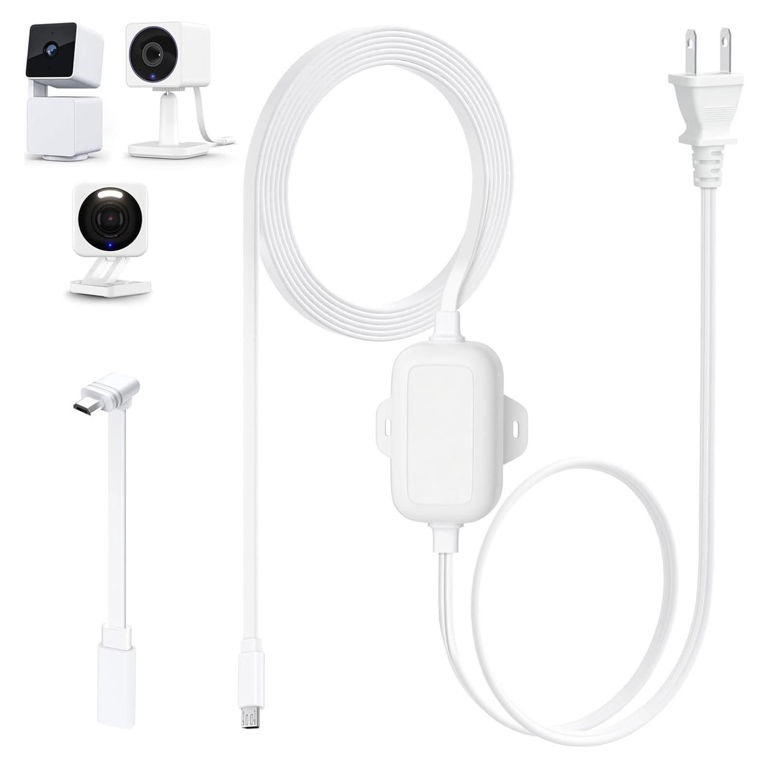 Cable de Poder 5.0m Goldtime para WYZE Cam V3/V4 - Resistente IP67