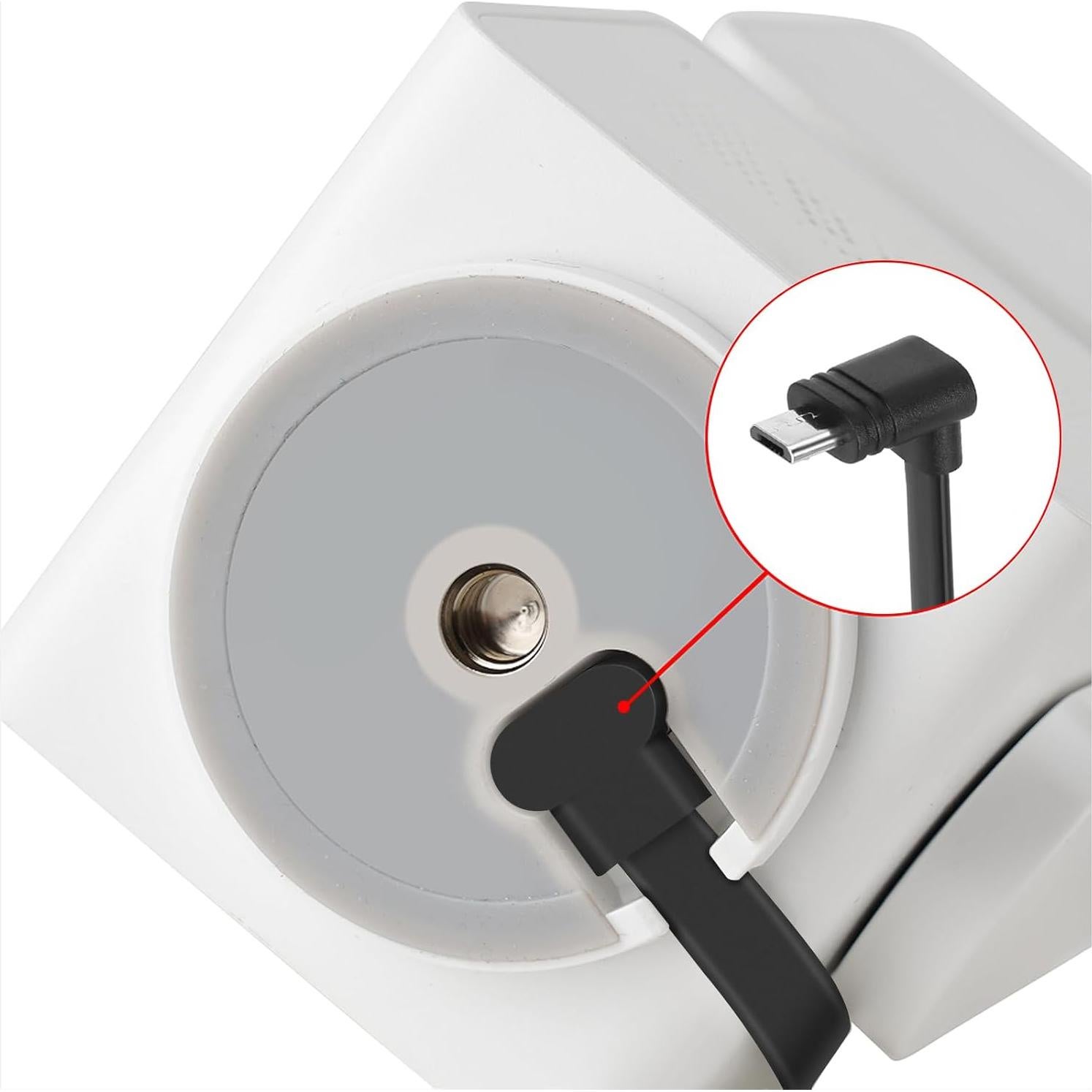 Cable Extensión Micro USB en L Uogw 2 Pack 12.7 cm para Wyze Cam