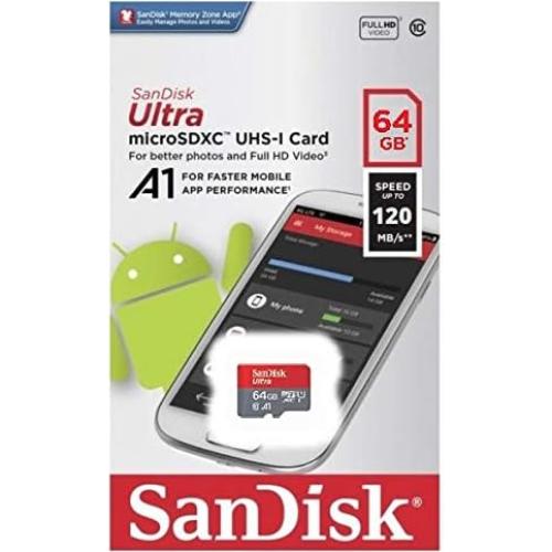 Tarjeta MicroSD SanDisk 64GB Ultra + Lector Everything But Stromboli