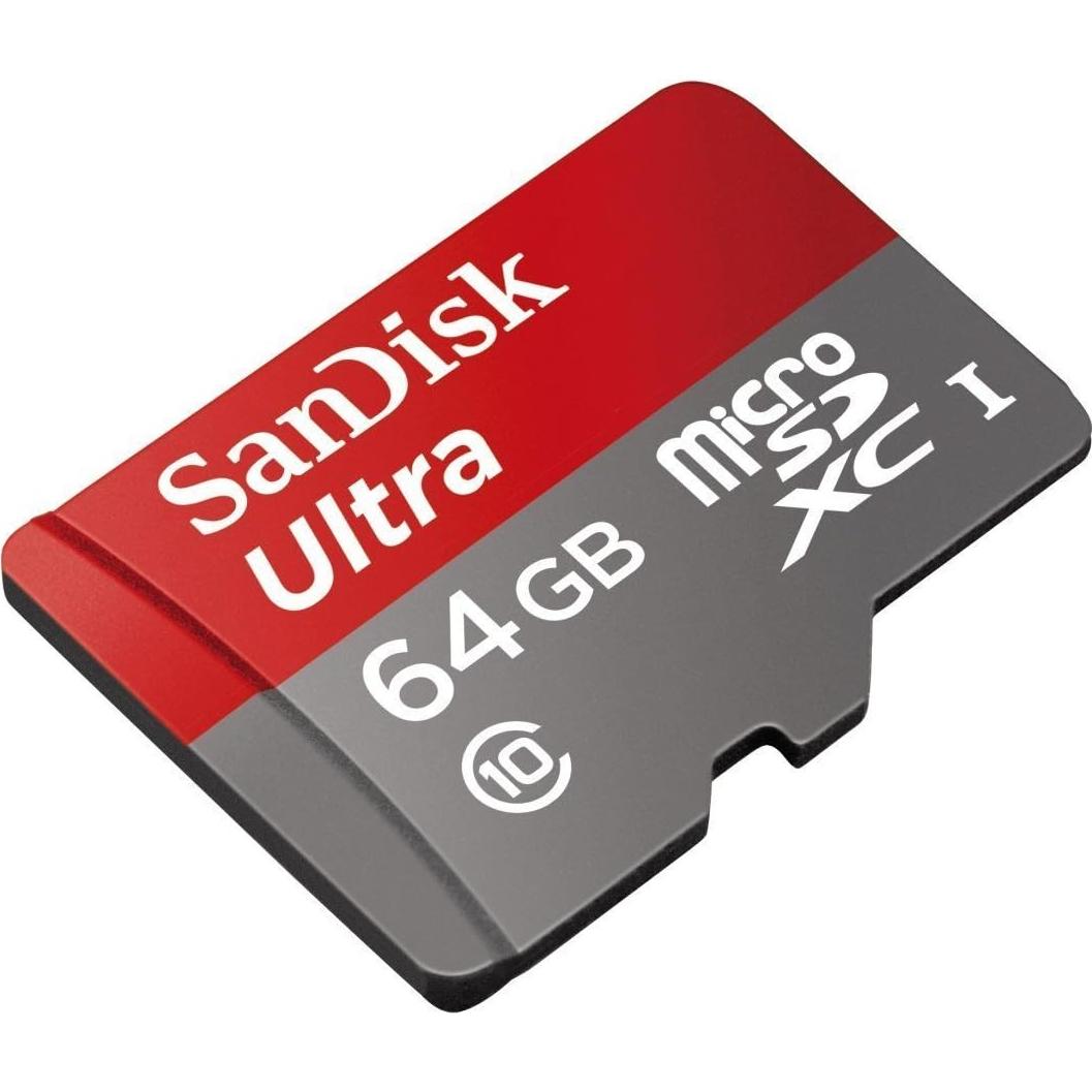 Tarjeta MicroSD SanDisk 64GB Ultra + Lector Everything But Stromboli
