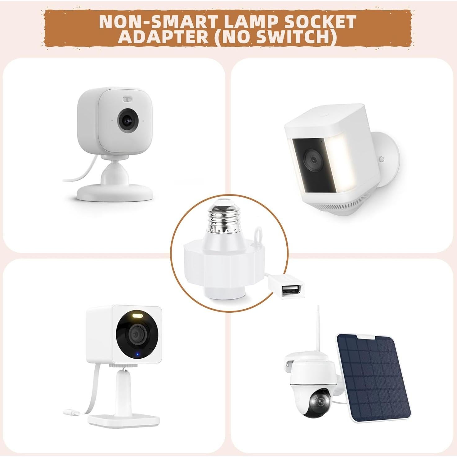 Adaptador de Enchufe USB 5V 1.5A Rreslicam para Cámaras