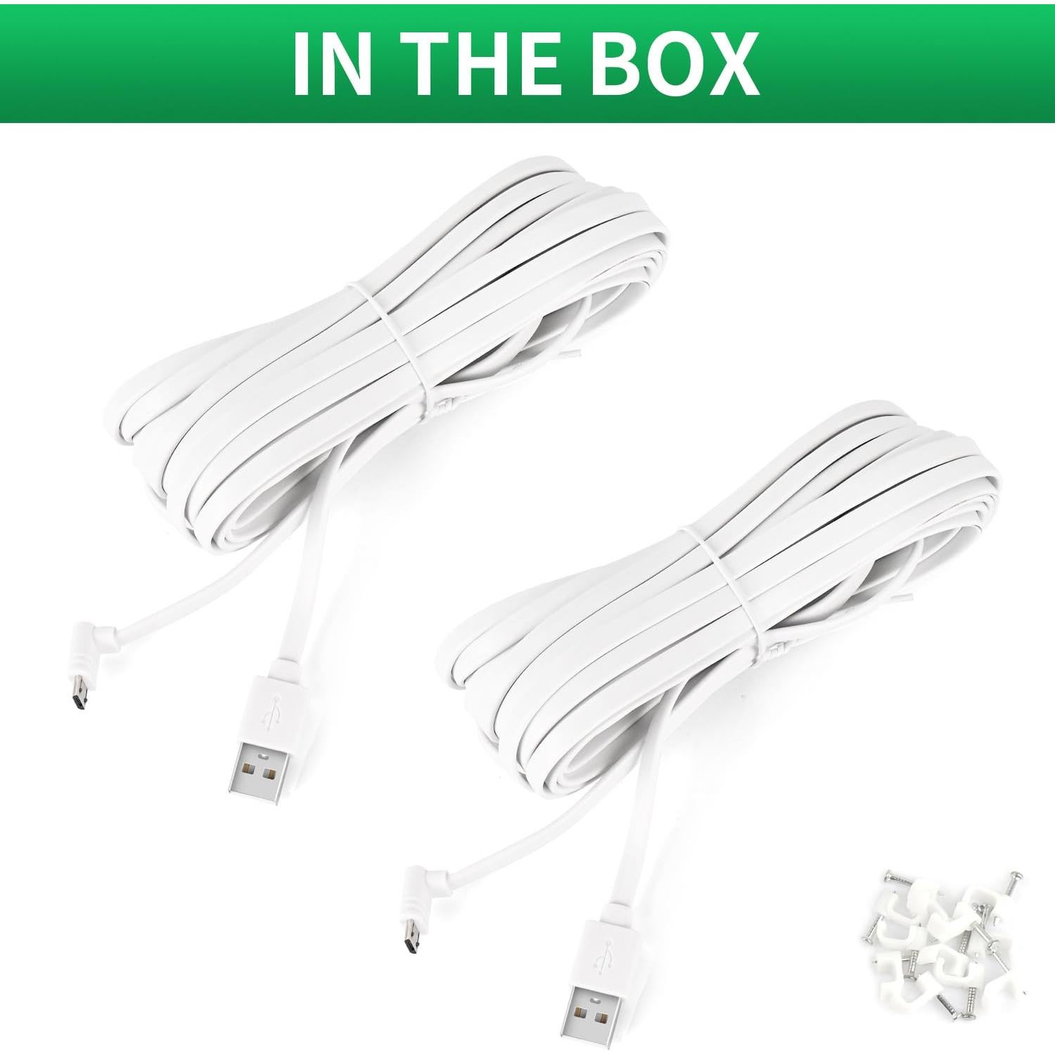 2Pack Cable de Extensión de Poder 7.5m Goldtime para WYZE Cam Pan V3