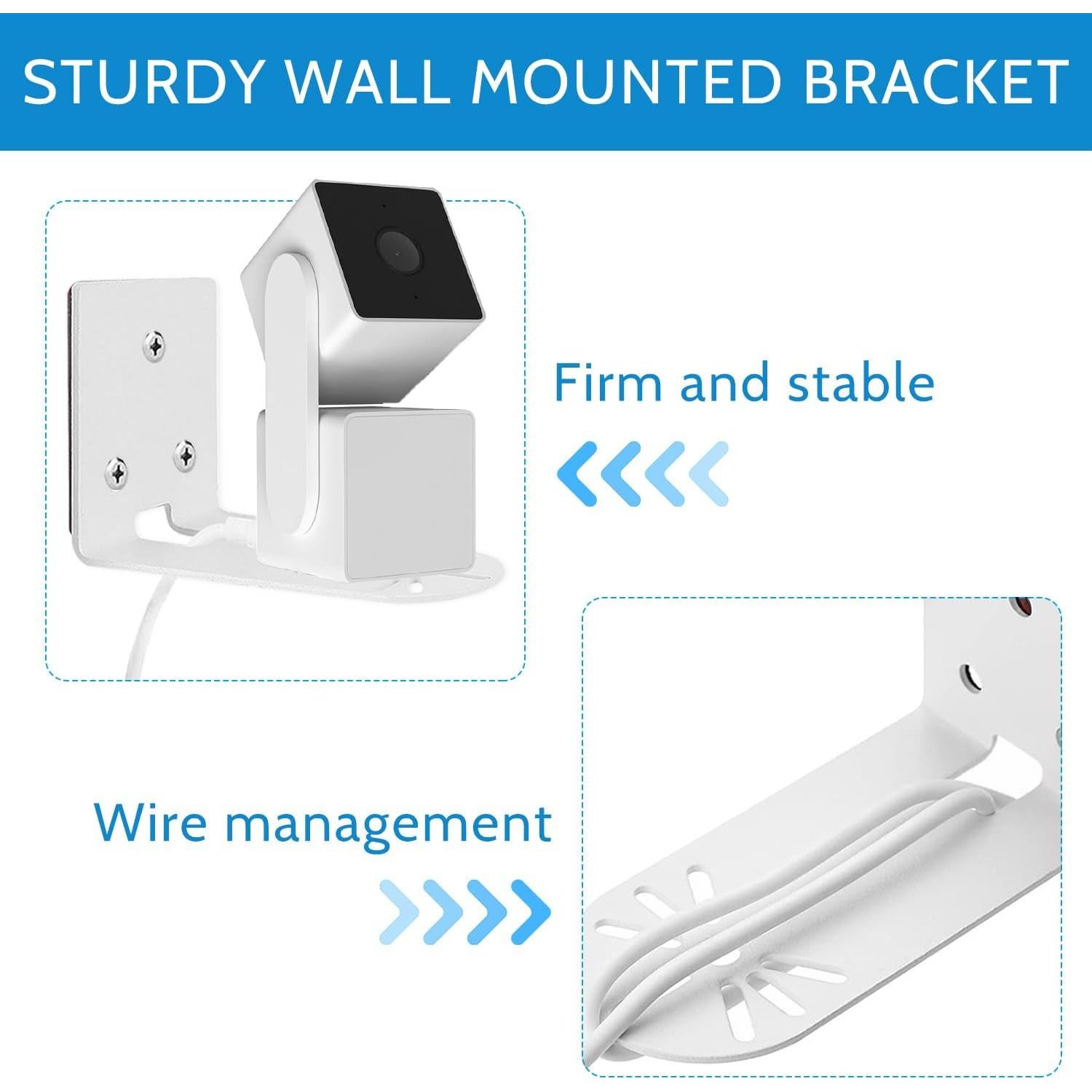 Soporte de Pared Metálico Minzerus para Cámaras de Seguridad