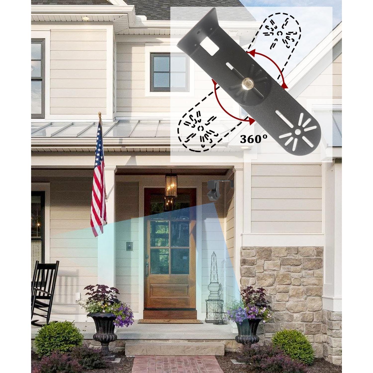 Soporte de Pared Giratorio HIGCPTP para Cámaras Wyze y Ring - 2 Piezas