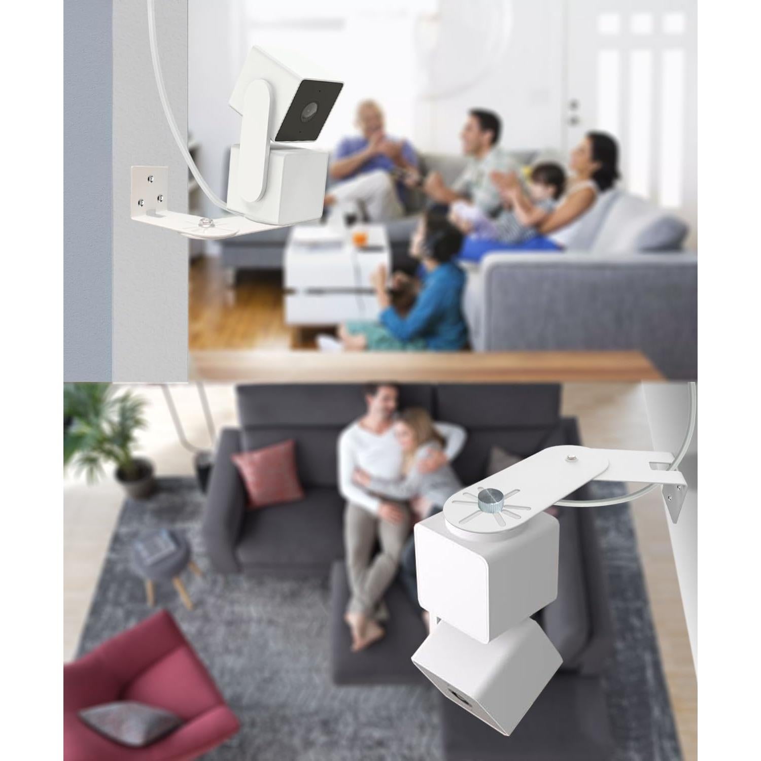 Soporte de Pared Giratorio HIGCPTP para Cámaras Wyze y Ring - 2 Piezas