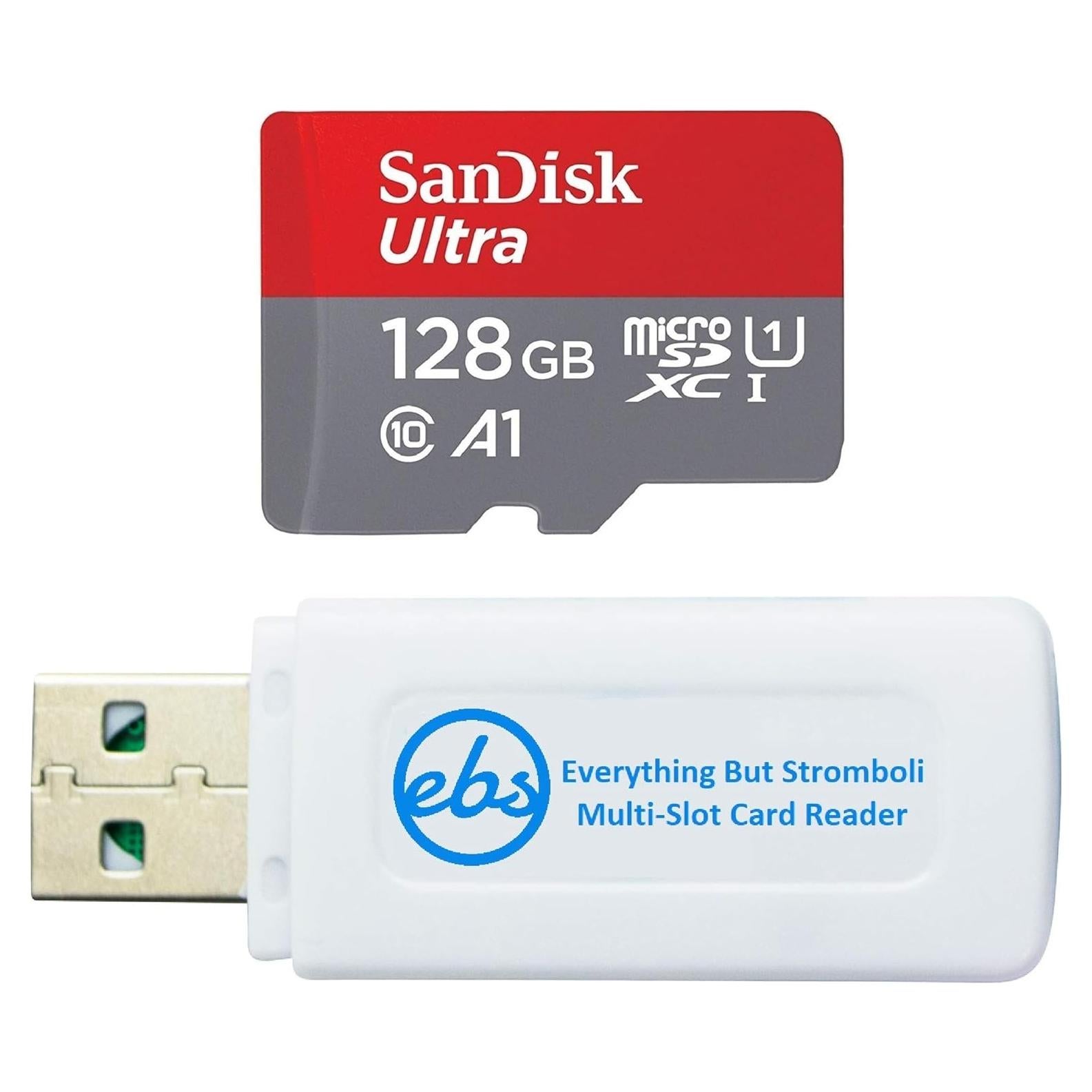 Tarjeta de Memoria SanDisk MicroSD Ultra 128GB + Lector