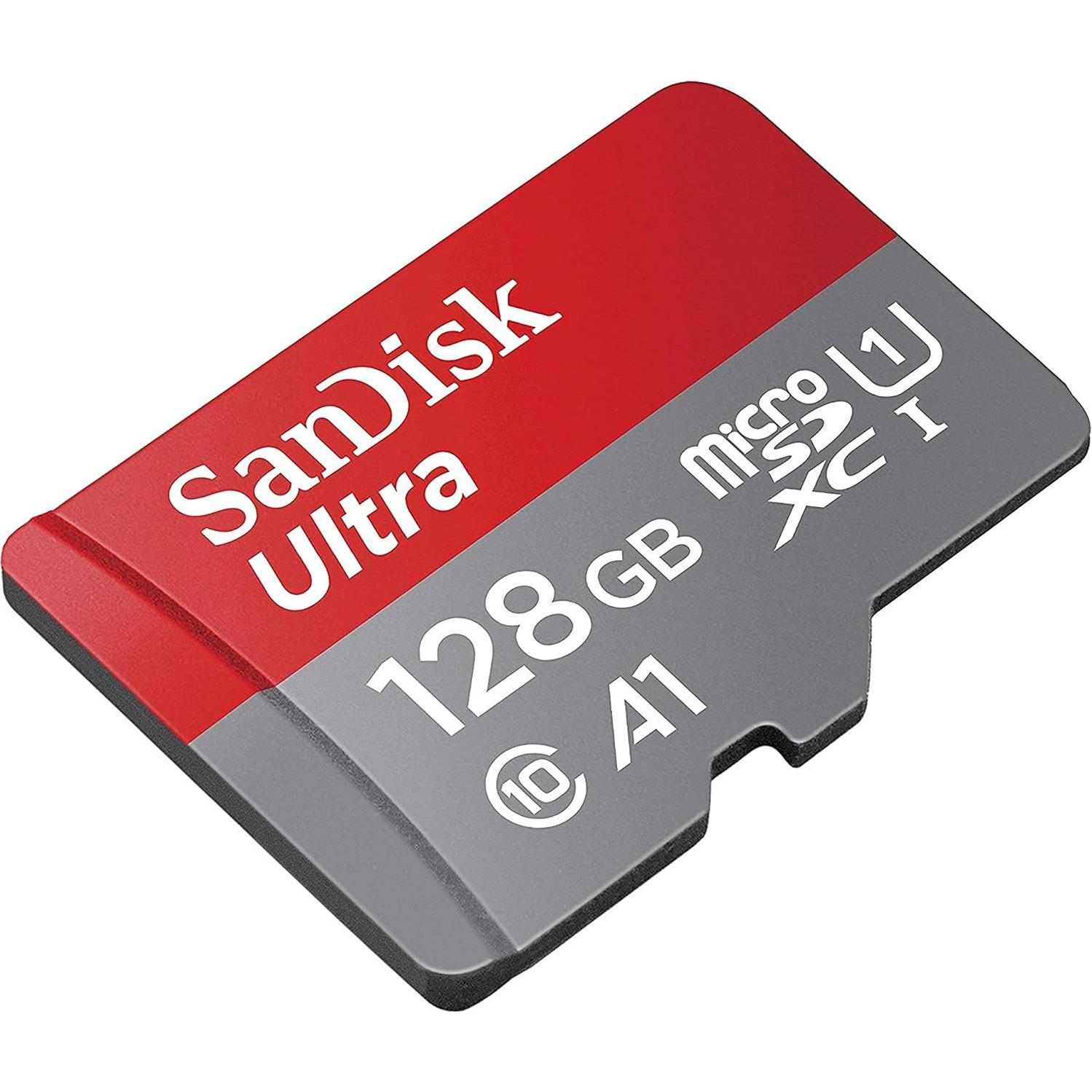 Tarjeta de Memoria SanDisk MicroSD Ultra 128GB + Lector