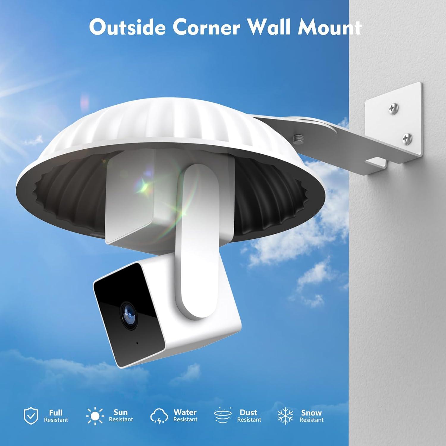 Paquete de 2 Soportes de Pared con Cubierta para WYZE Cam V3