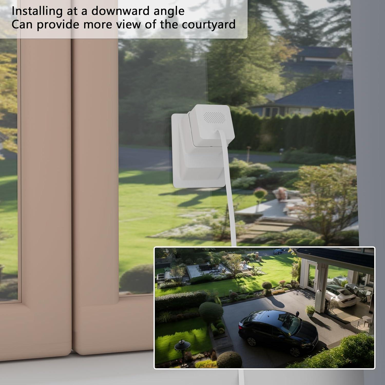 Soporte de Ventana Angulado Teccle para Wyze Cam OG - 20 Grados