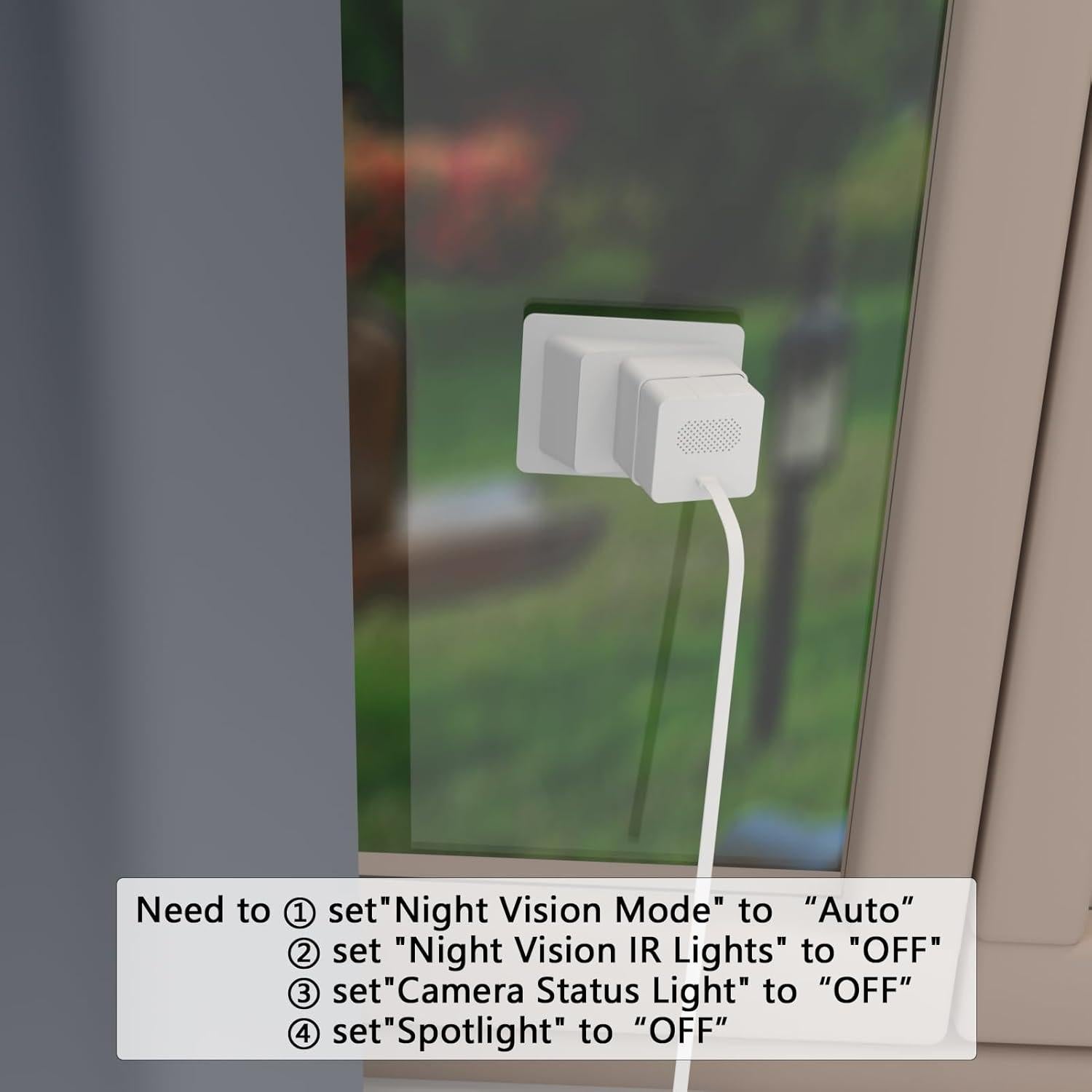 Soporte de Ventana Angulado Teccle para Wyze Cam OG - 20 Grados