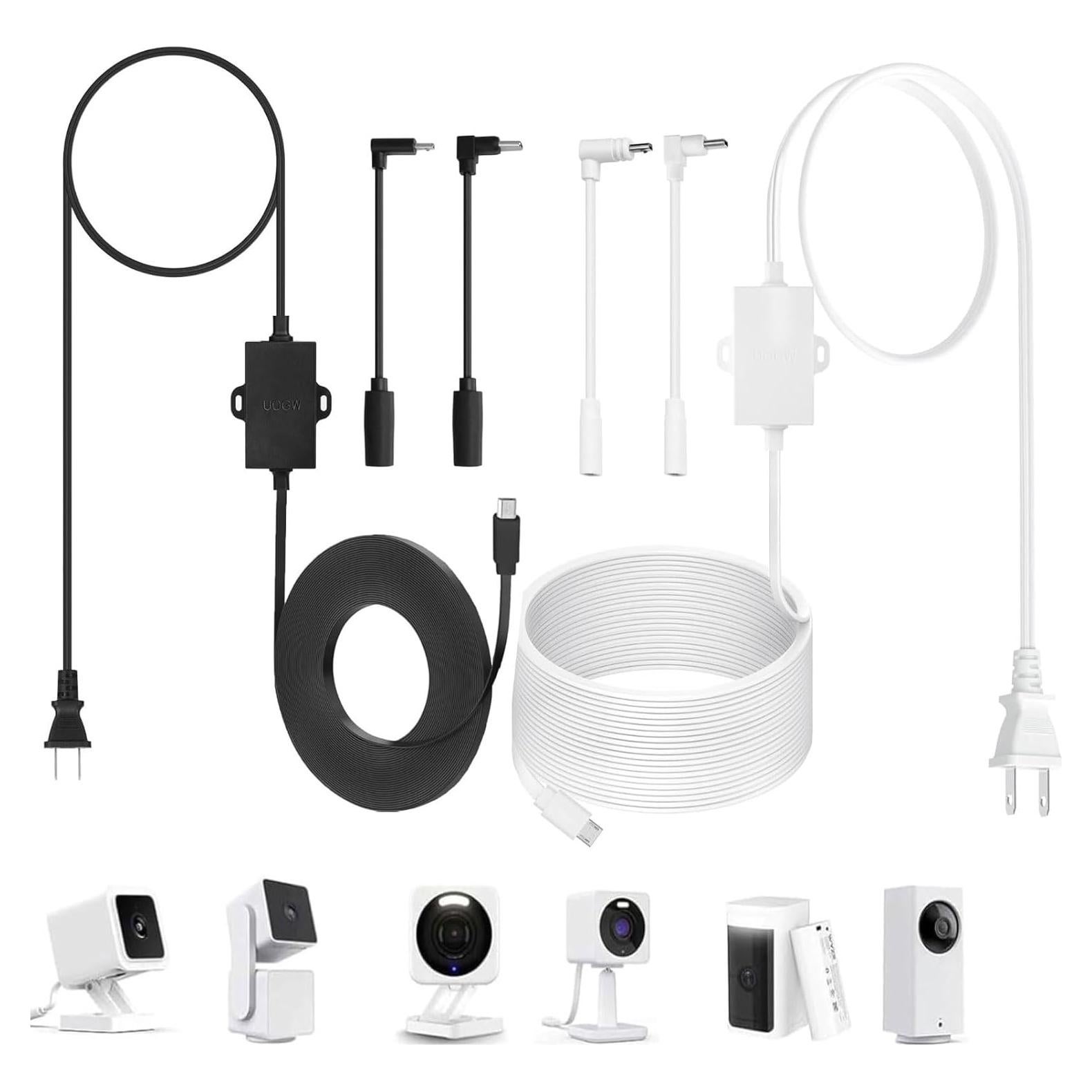 Adaptador de Poder Uogw 50ft y 20ft para Wyze Cam