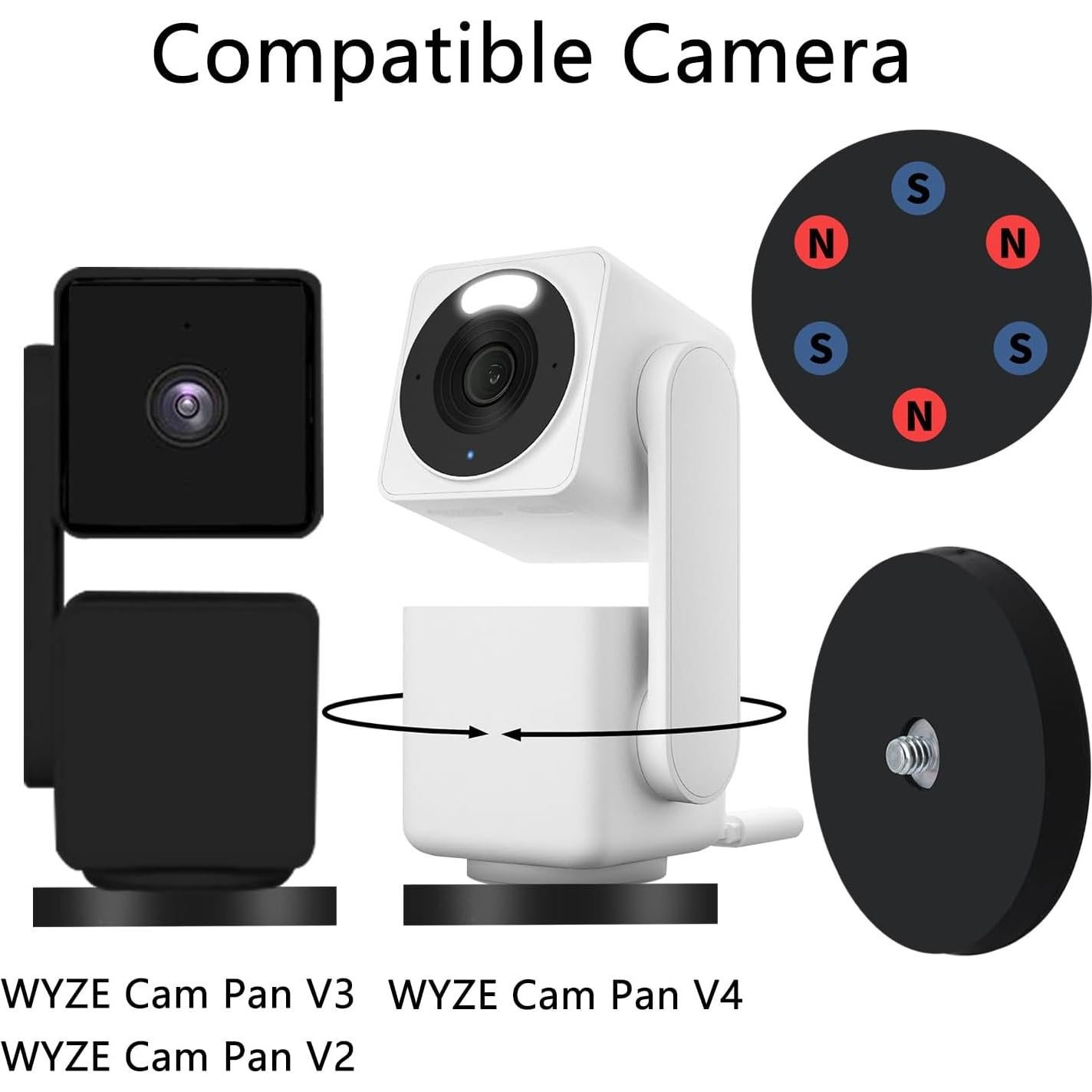 Soporte Magnético para Cámara de Seguridad Tekcam Compatible WYZE