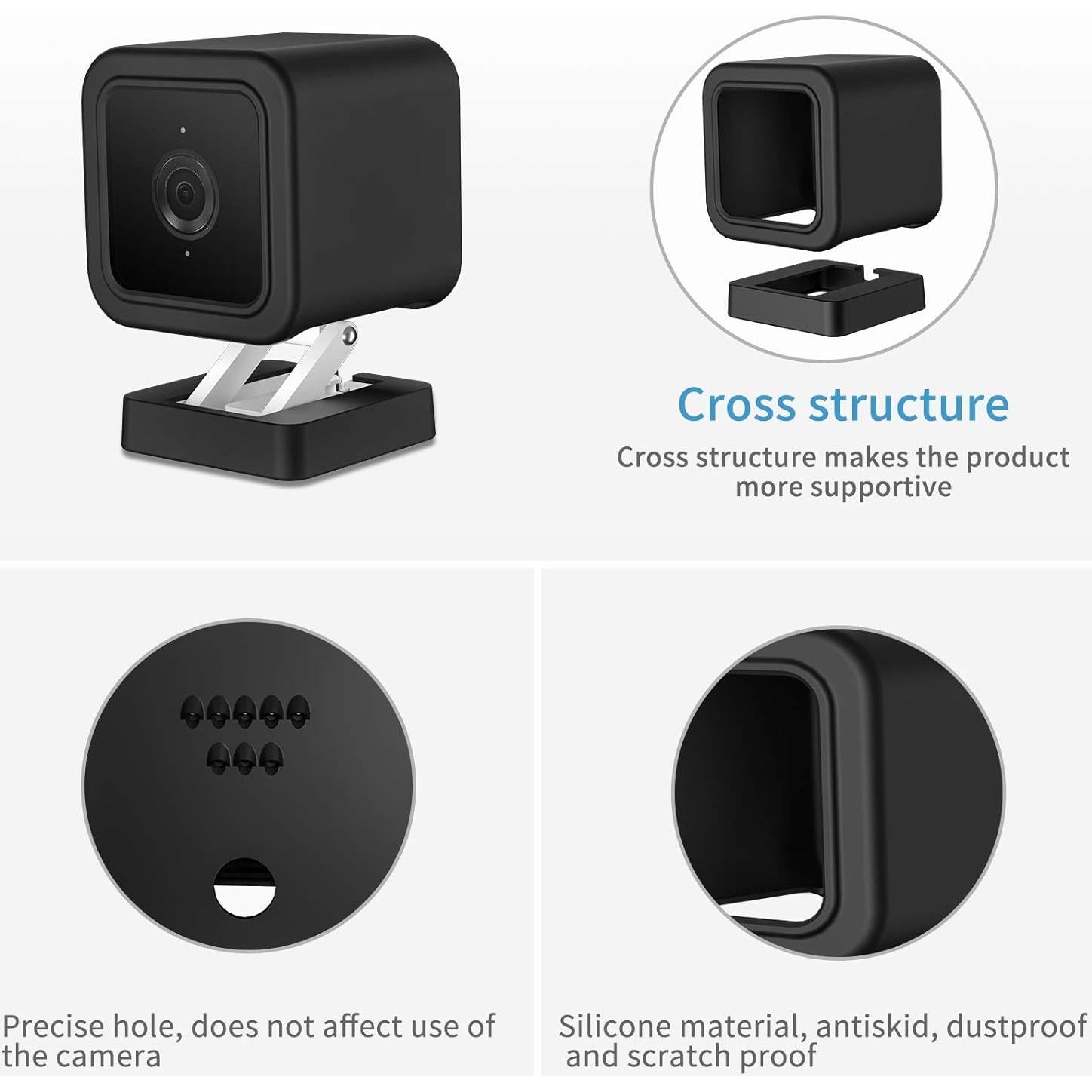 Cubierta de Silicona HOLACA para Wyze Cam v3 - Protección Anti-Rayones