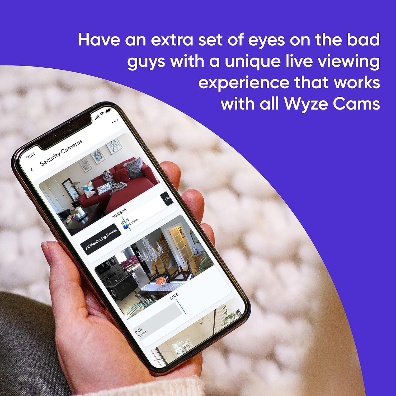 Kit de Seguridad para el Hogar Wyze - Monitoreo 24/7, Sensores y Teclado