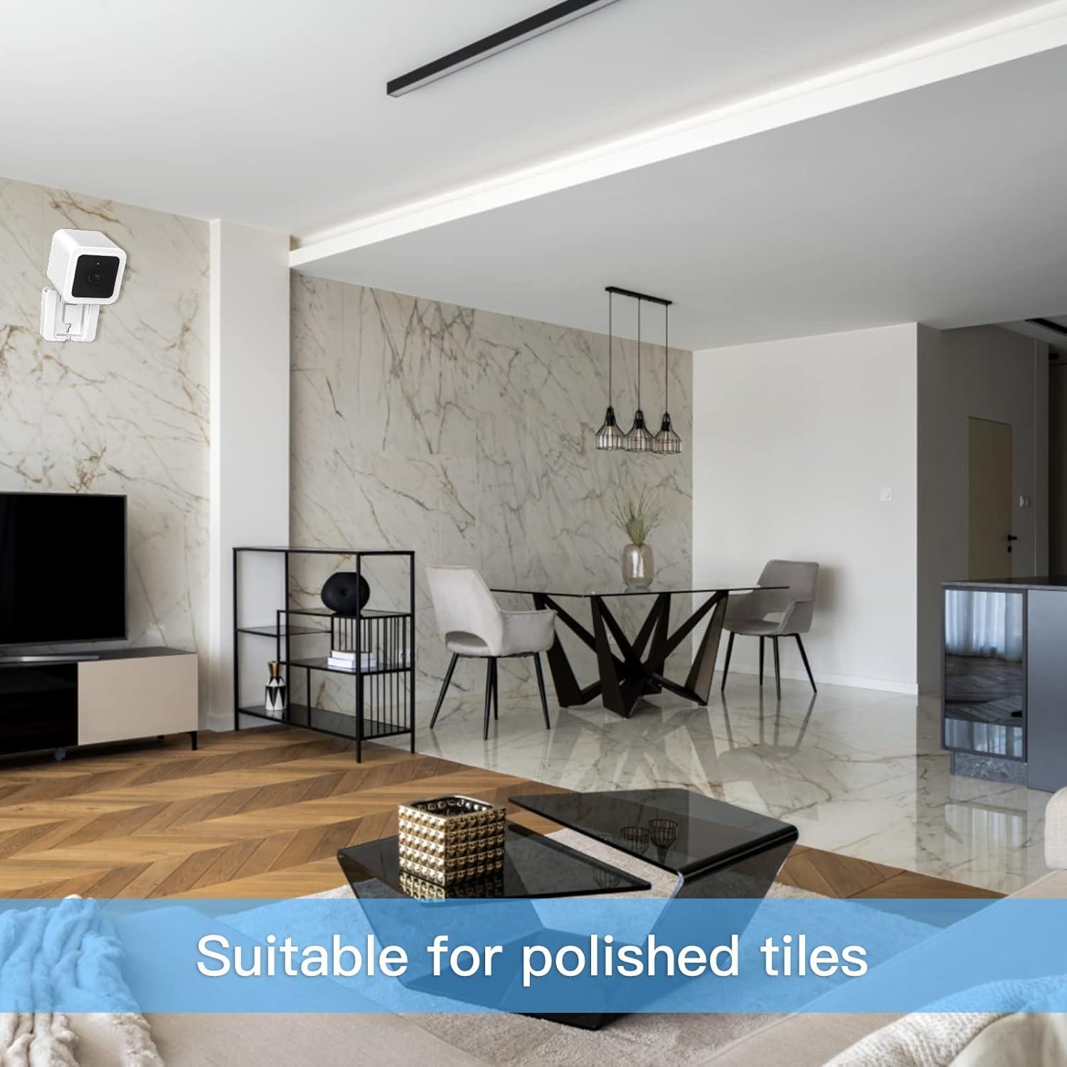 Kit de Montaje en Pared HOLACA para Wyze Cam V3 - 3 Pack Adhesivo