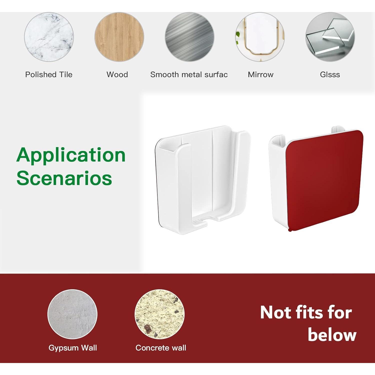 Kit de Montaje en Pared HOLACA para Wyze Cam V3 - 3 Pack Adhesivo